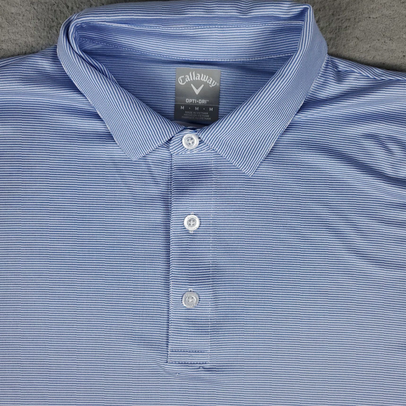 Callaway Callaway Polo Shirt Mens Size Medium Blue Striped Casual Golf Short Sleeve Shirt Mens Polo Size US M / EU 48-50 / 2 - 3 Thumbnail