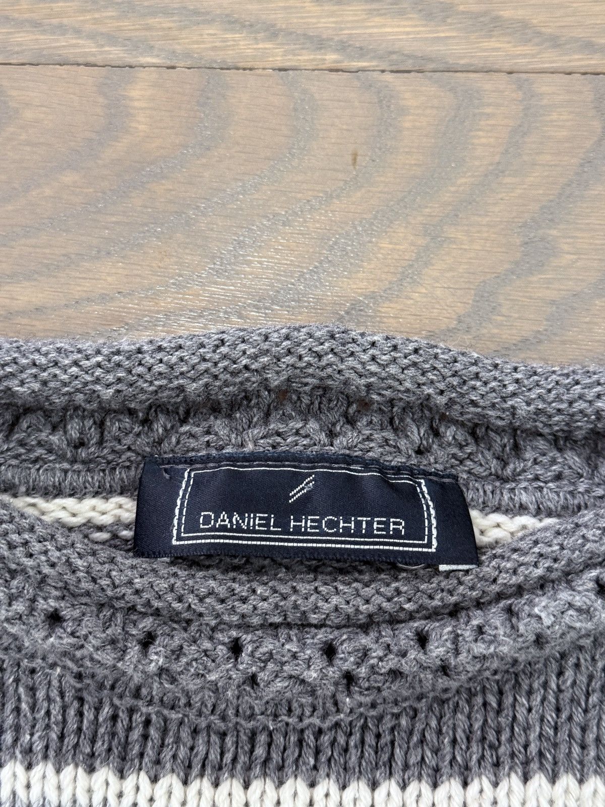 Vintage Vintage grey knitted sweater Size US L / EU 52-54 / 3 - 2 Thumbnail