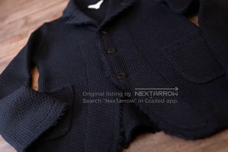 Comme des Garcons Comme Des Garcons Black Wool Textured Dark Craftsman Style Size L / US 10 / IT 46 - 4 Thumbnail