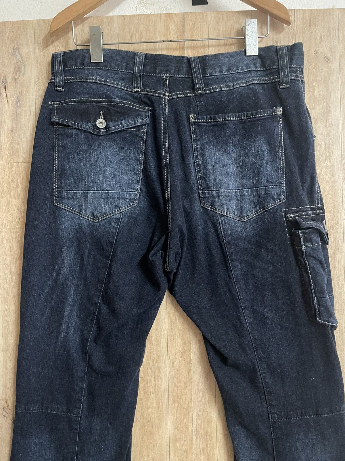 Japanese Brand Rare Biker Denim W35 L41.5 Multi Pockets Stretch Tactical Size US 35 - 11 Thumbnail