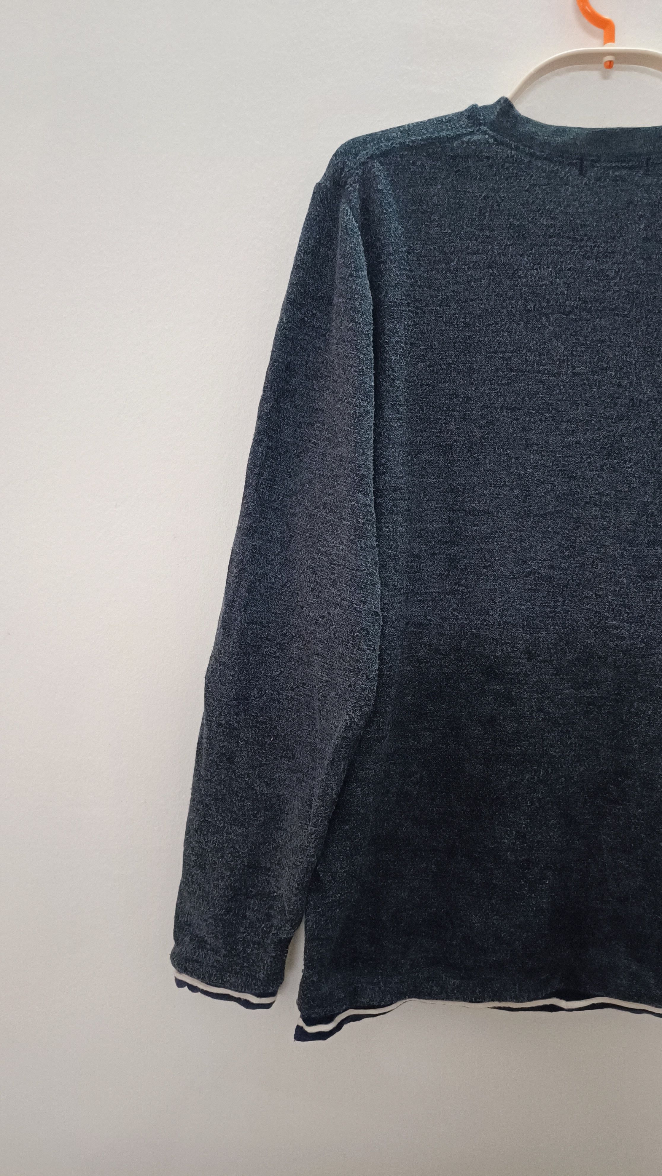 Designer × Homespun Knitwear × Japanese Brand Vintage Look Blue Knitwear Sweatshirts Size L / US 10 / IT 46 - 7 Thumbnail