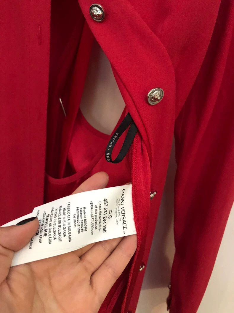 Versace Versace Trench coat backless slit trench coat cardigan dre Size S / US 4 / IT 40 - 5 Thumbnail