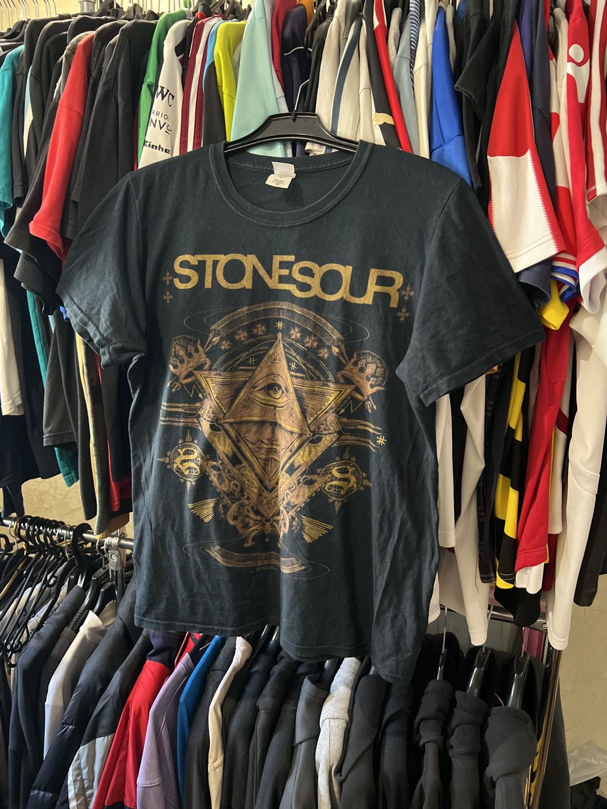 Other 2012/2013 VINTAGE STONE SOUR AOP BAND ROCK TOUR R SHIRT SZ M Size US M / EU 48-50 / 2 - 2 Thumbnail