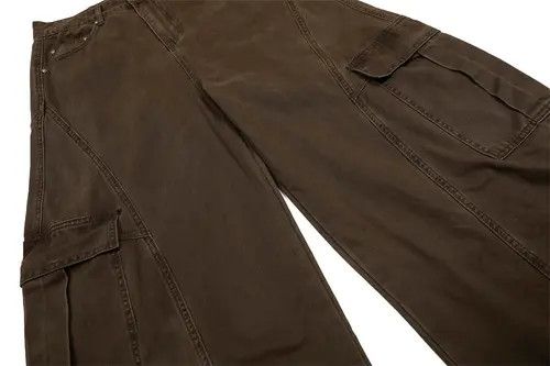 Japanese Brand Loose stitching washed cargo punk distressed scimitar pants Size US 32 / EU 48 - 5 Thumbnail