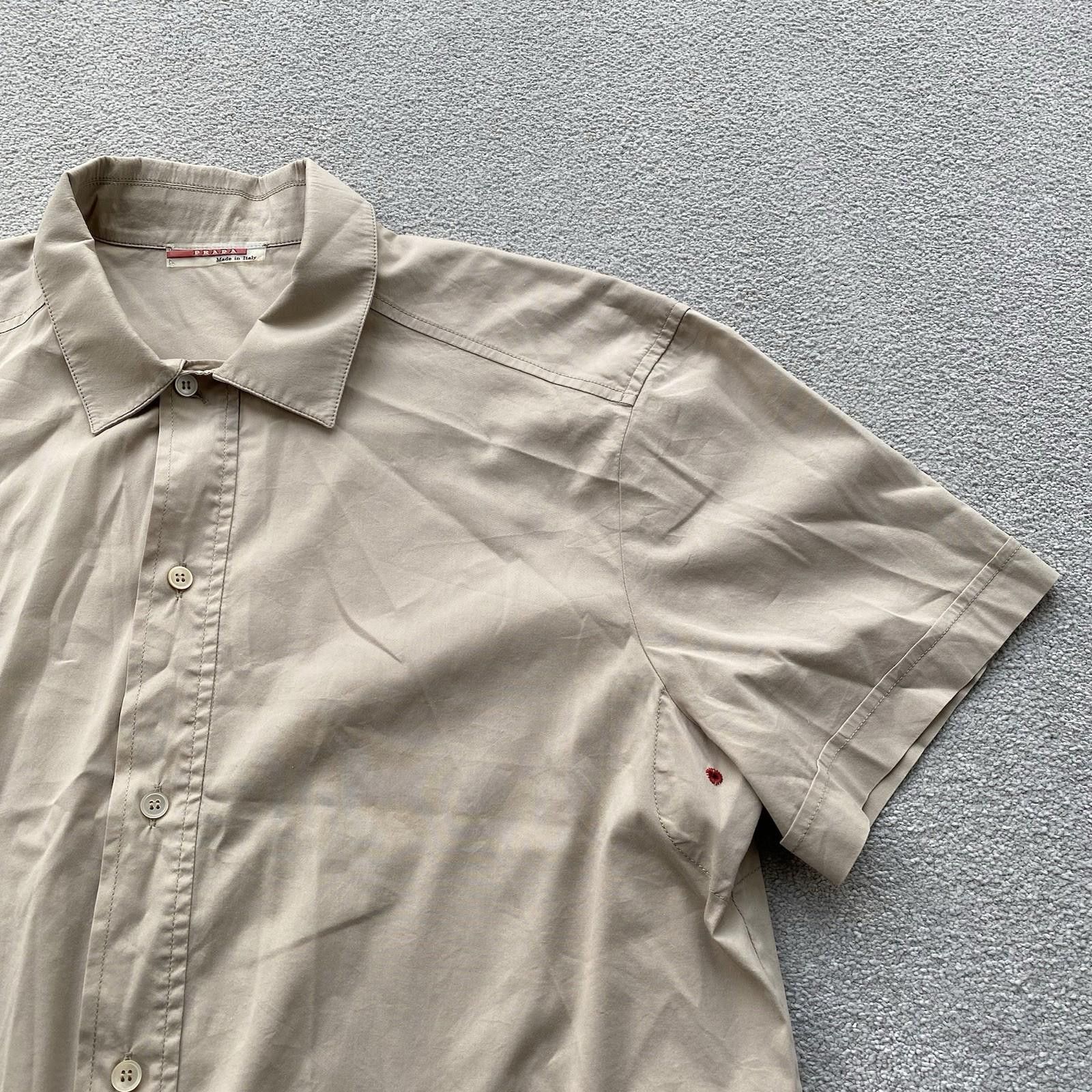 Prada Prada Sport Red Tab Short Sleeve Button Up Shirt Tan Size US L / EU 52-54 / 3 - 2 Thumbnail