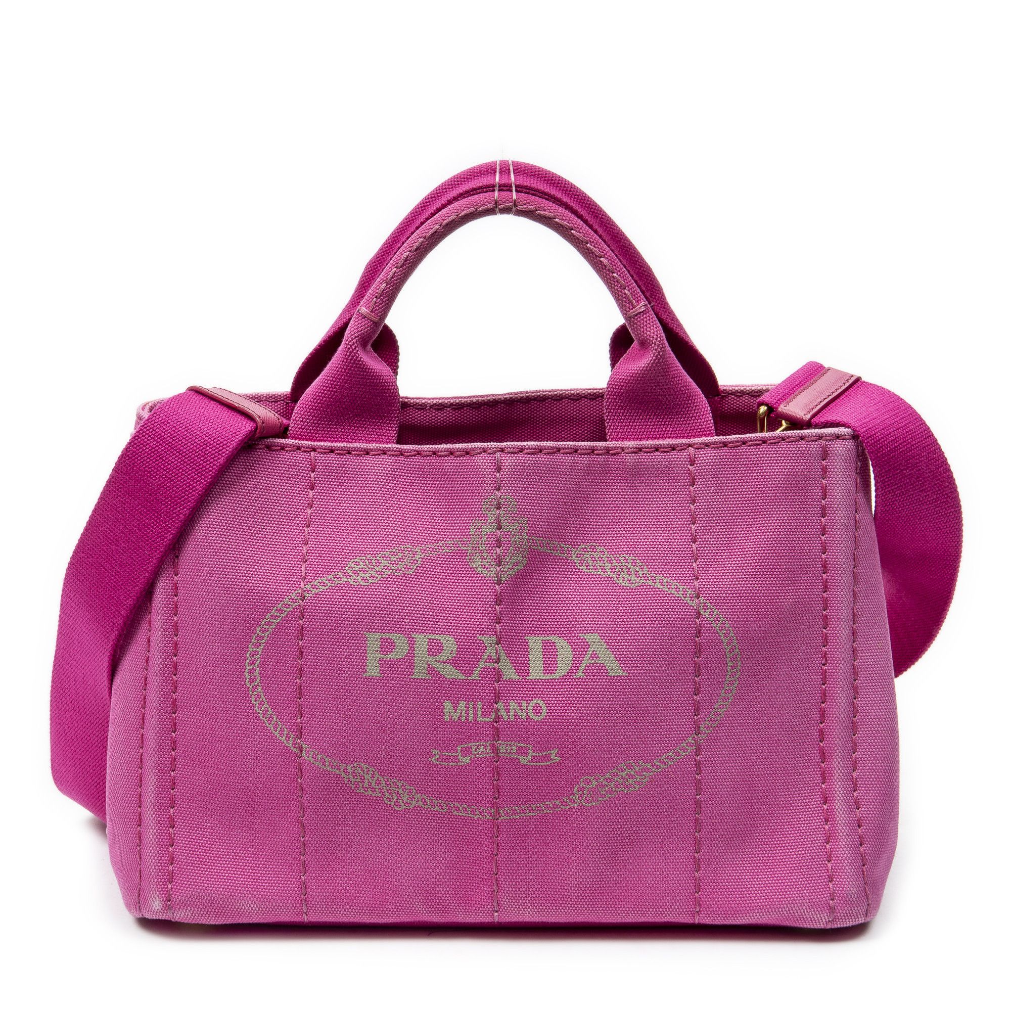 Prada Small Canapa Tote Size ONE SIZE - 1 Thumbnail