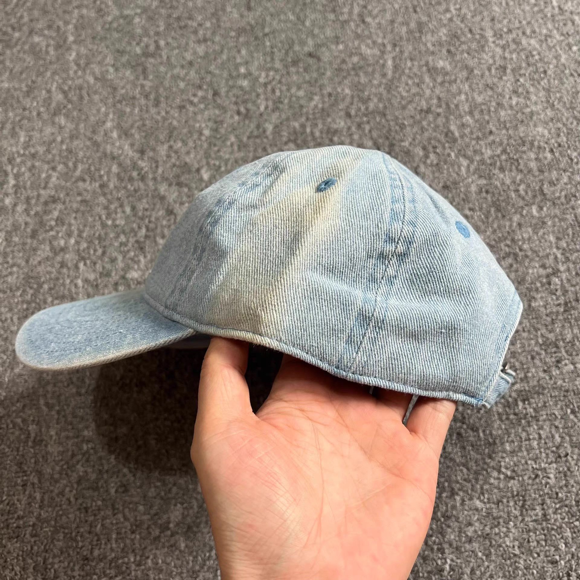Cross Colours Cross ColoursWashedEmbroidered Curved Brim Baseball Cap Q7 Size ONE SIZE - 5 Thumbnail