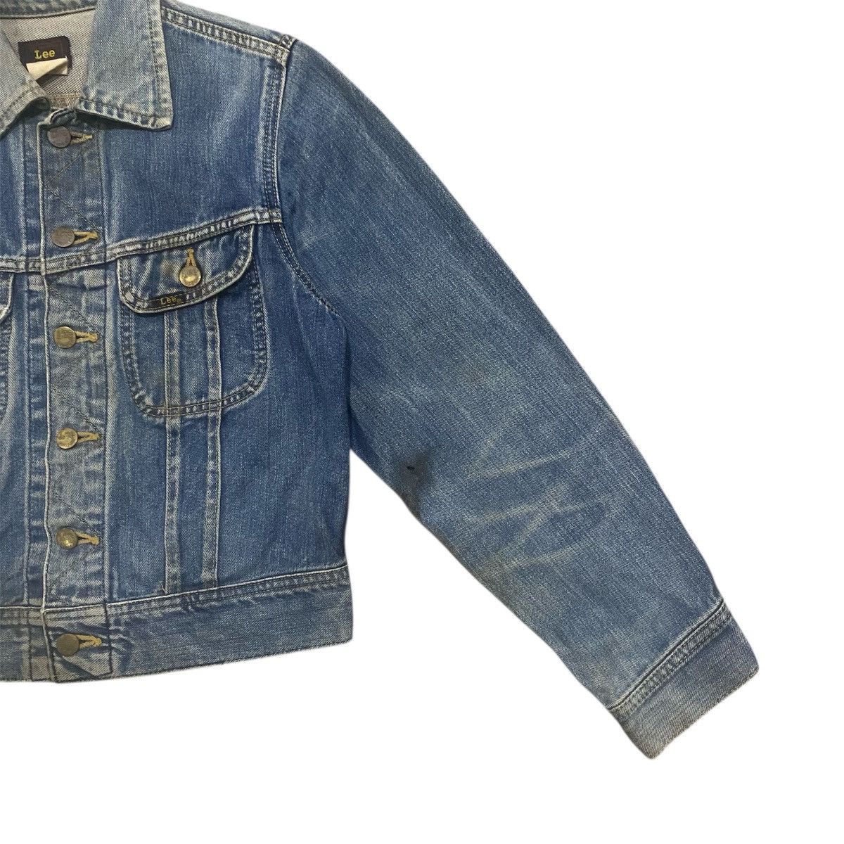 Lee Vintage Lee Denim Trucker Jacket Distressed Faded 70s/80s Size US S / EU 44-46 / 1 - 5 Thumbnail