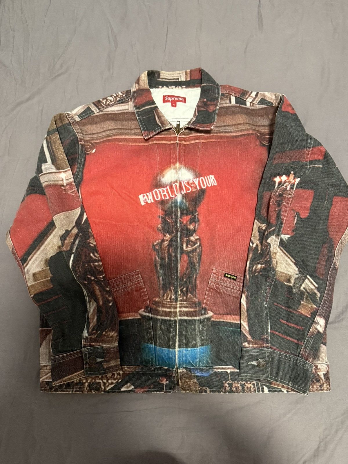 Supreme Supreme x Scarface The World Is Yours Denim Jacket | Grailed