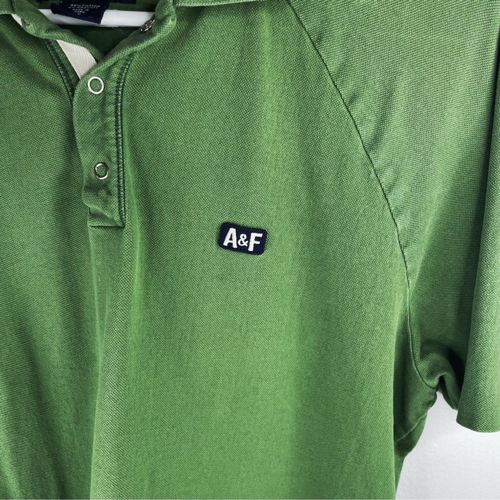Abercrombie & Fitch ABERCROMBIE & FITCH VINTAGE Men Green Polo Shirt A&F logo S Size US S / EU 44-46 / 1 - 6 Thumbnail