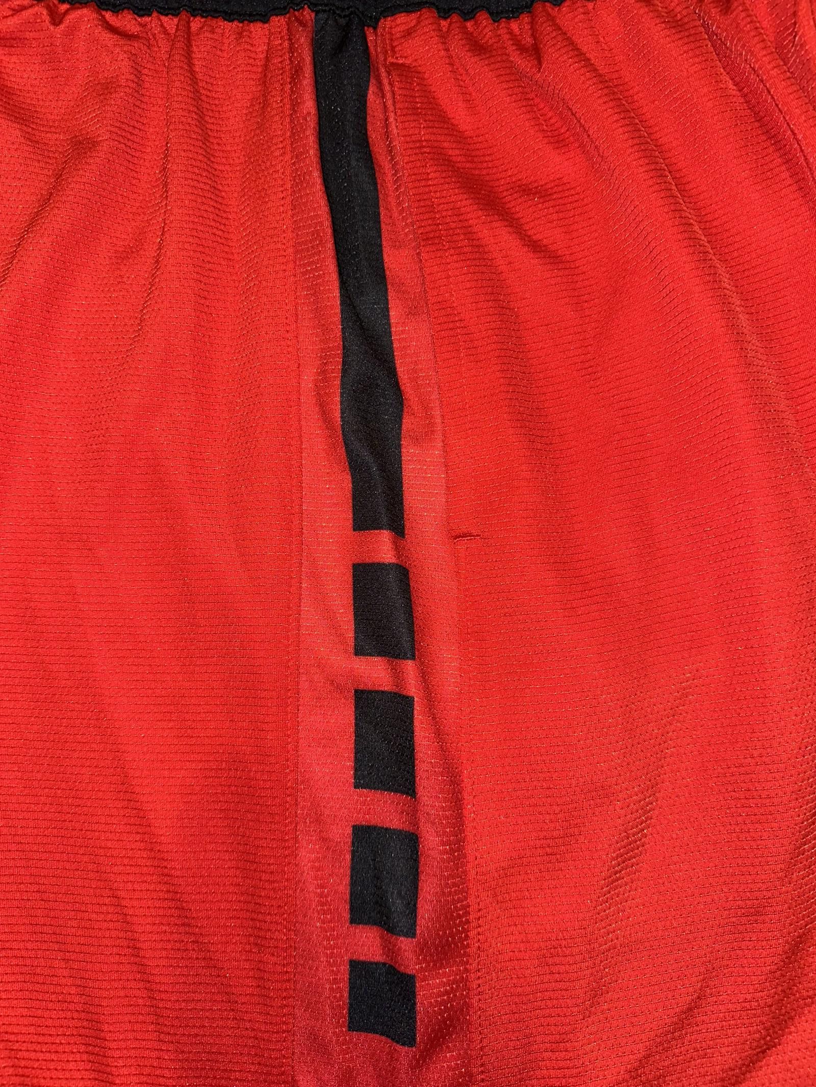 Nike Nike Men's Dri-Fit Elite Red/Black Basketball Shorts Sample Size US 32 / EU 48 - 5 Thumbnail