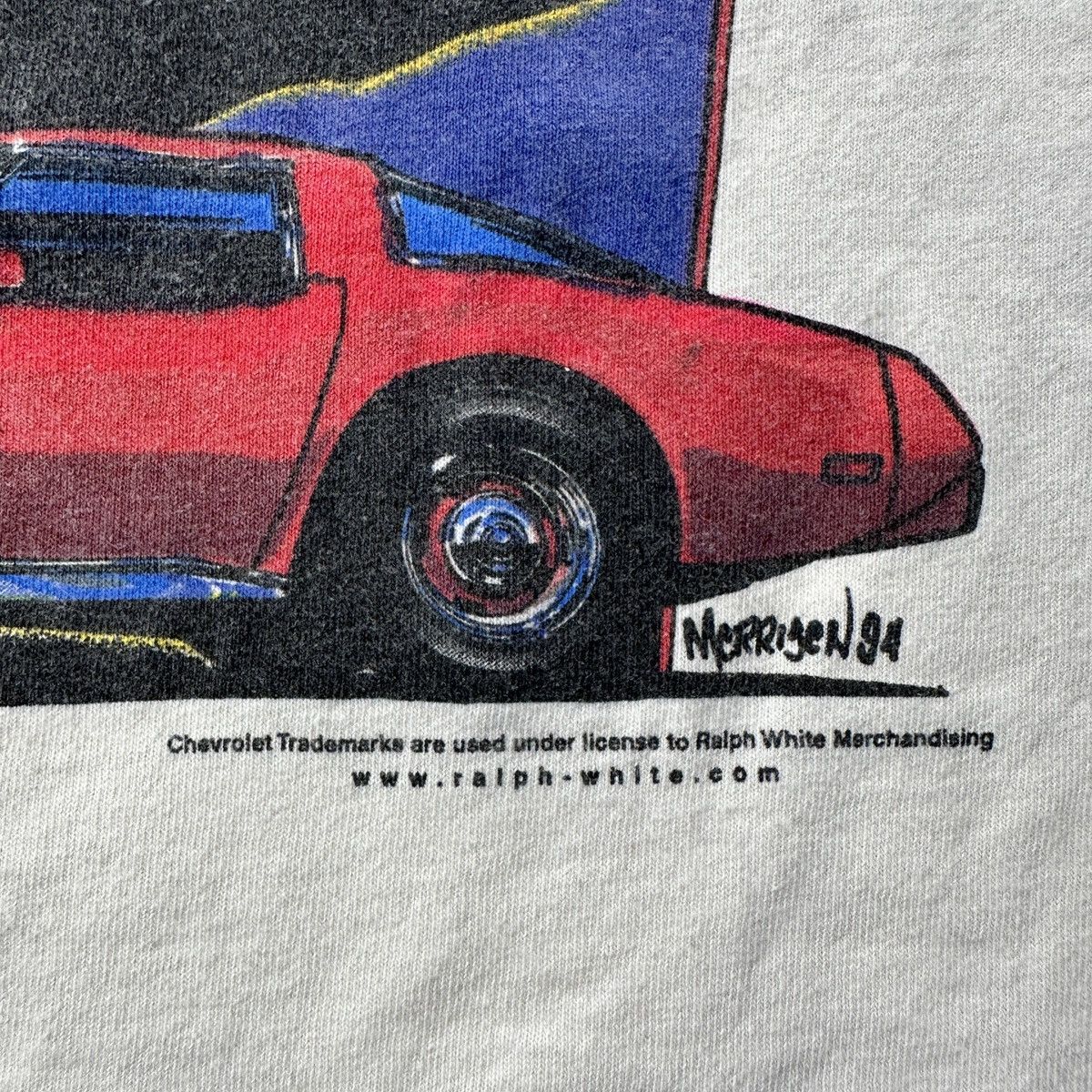 Chevrolet × Jerzees × Vintage Vintage 90s Chevrolet Corvette T Shirt Size US L / EU 52-54 / 3 - 9 Thumbnail