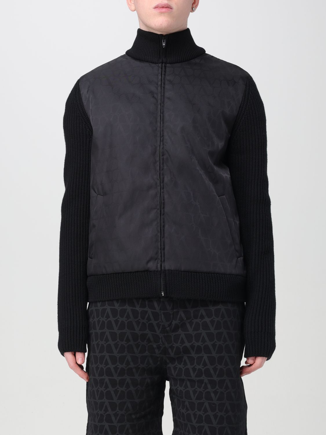 image of Valentino Jacket Men Black (Size XL)