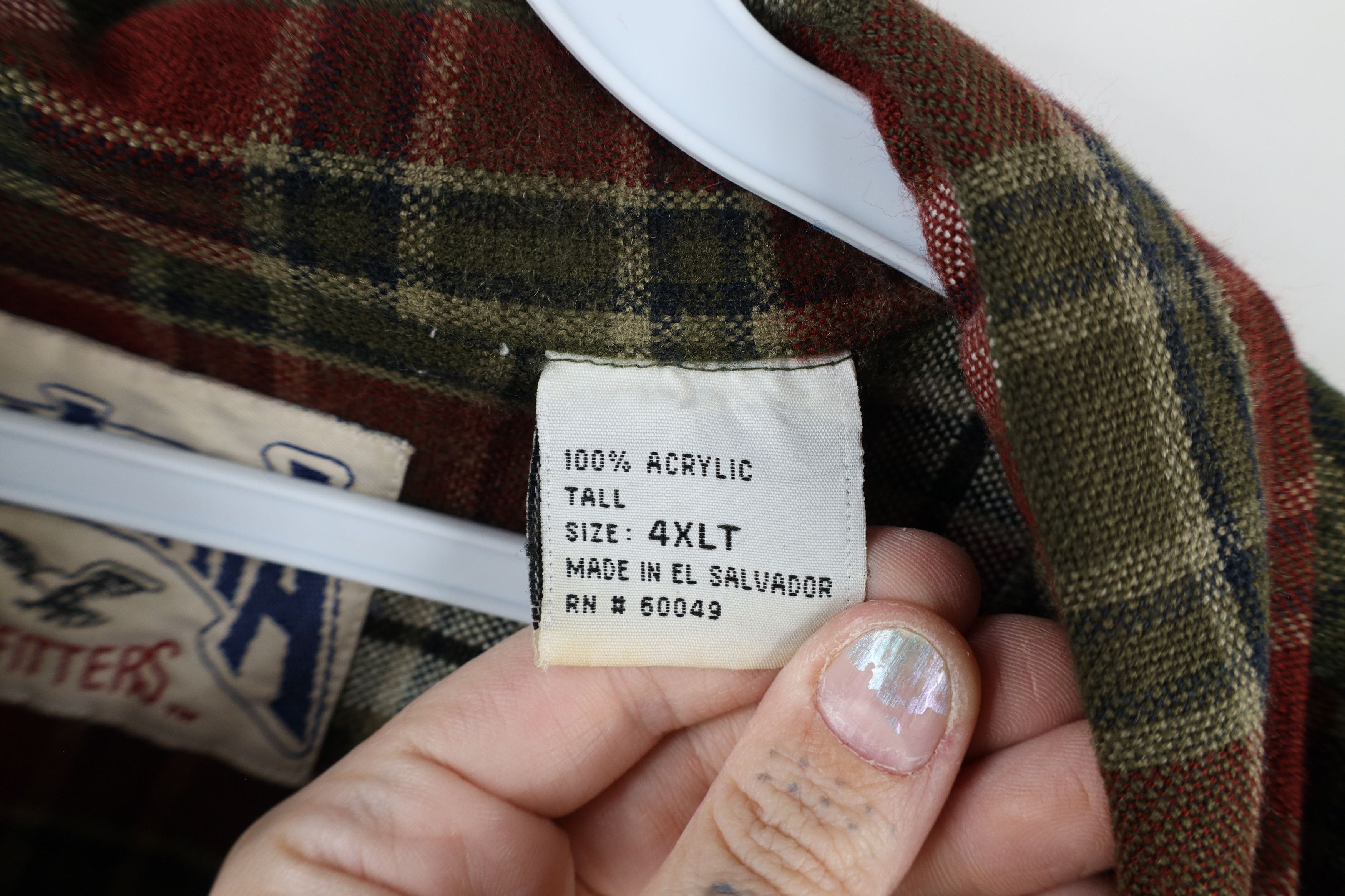 Vintage Vintage 90s Streetwear Knit Flannel Collared Button Shirt Size US XXL / EU 58 / 5 - 10 Thumbnail
