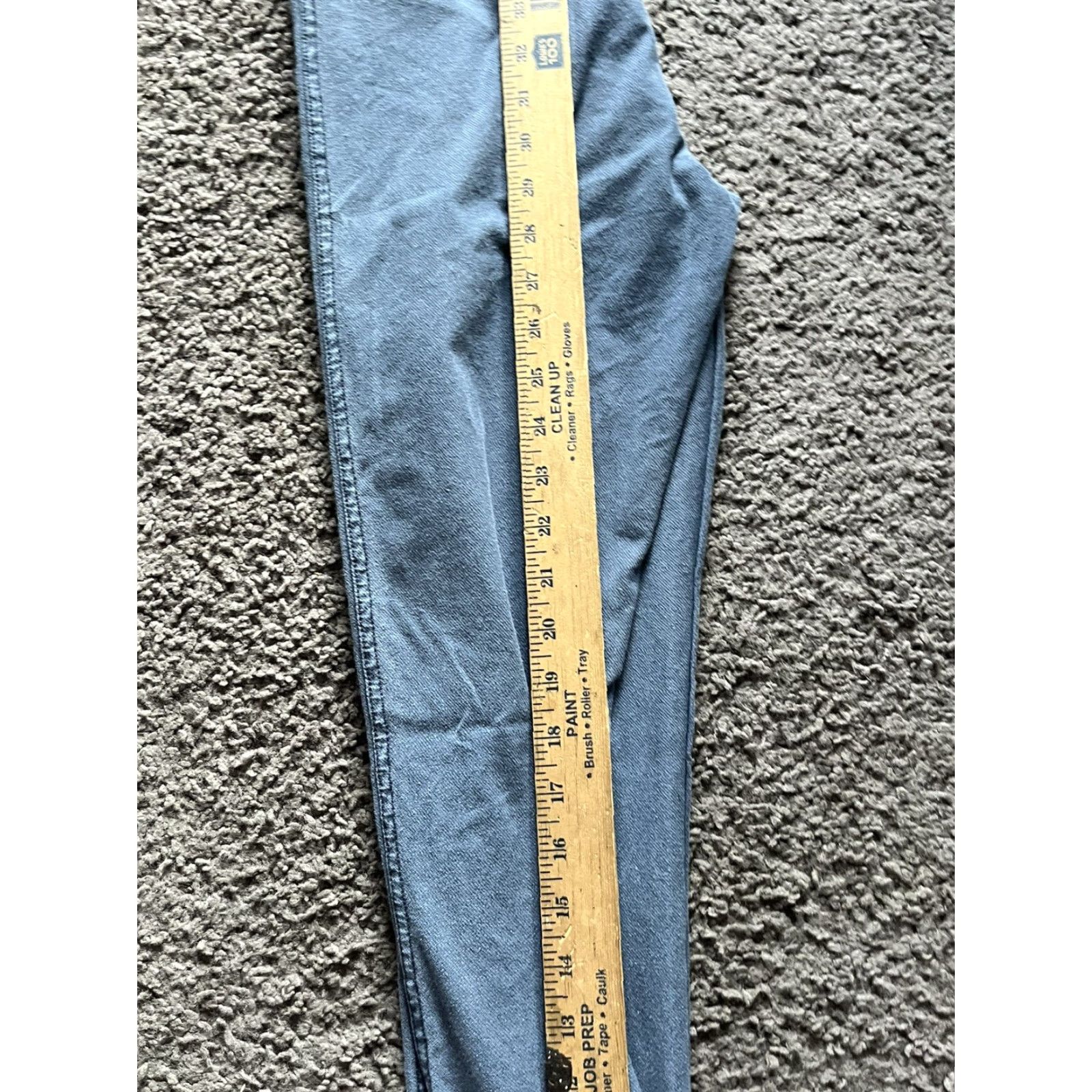 H&M H&M Leggings zip ankle Small Blue Solid waist Size 28" / US 6 / IT 42 - 6 Thumbnail