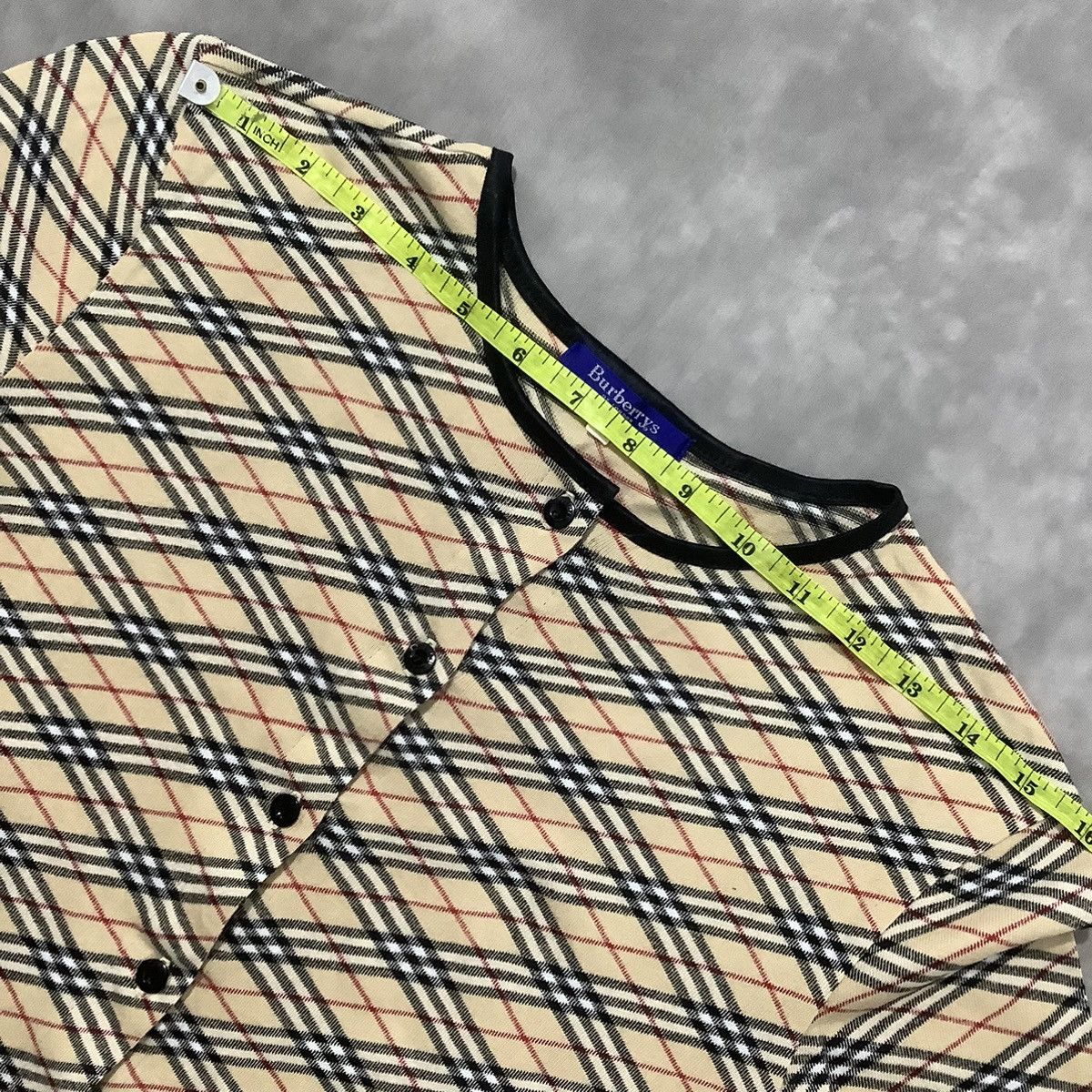 Burberry × Designer Burberry Nova Check Long Slevee Vintage Style Size M / US 6-8 / IT 42-44 - 9 Thumbnail