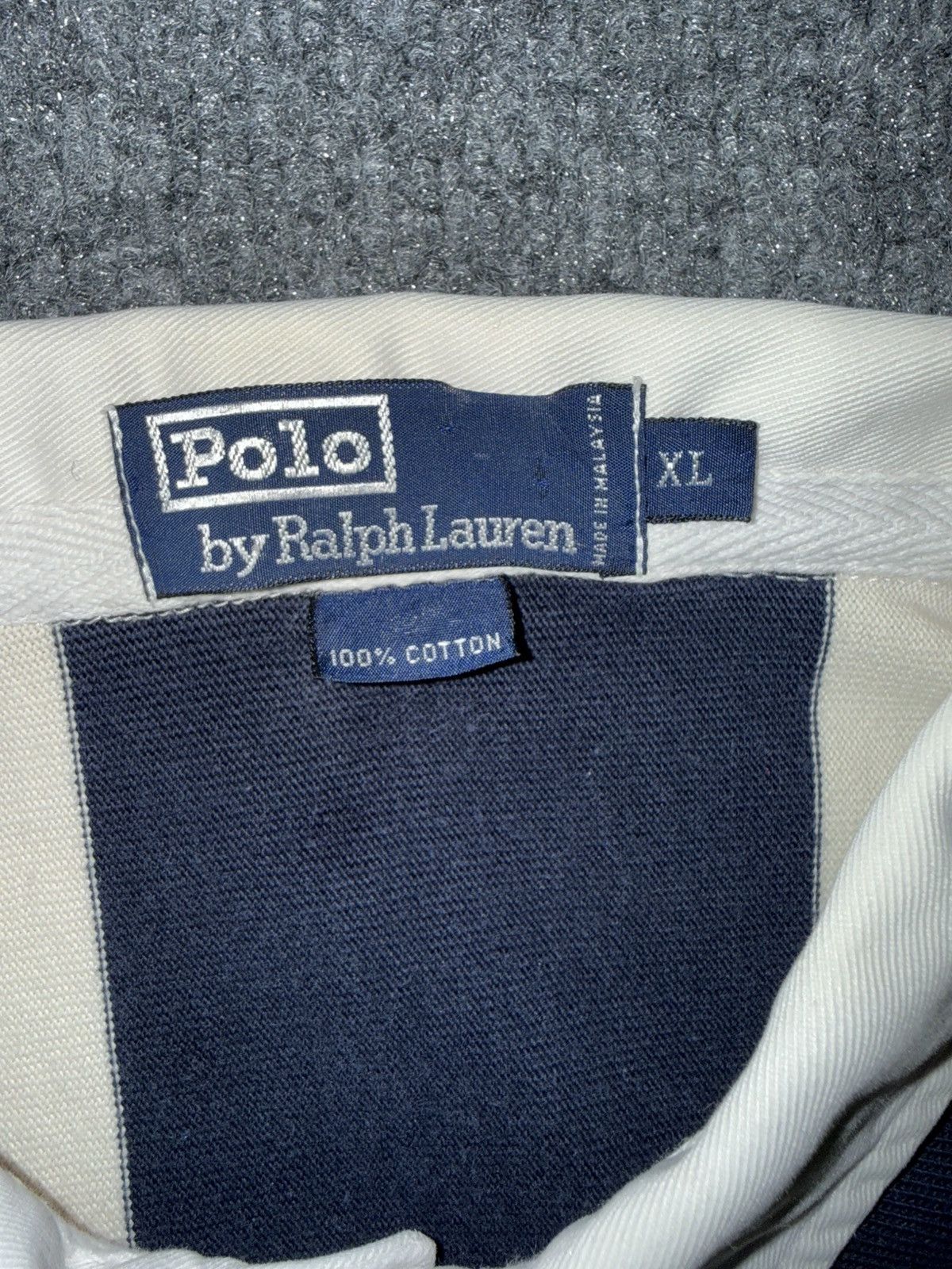 Polo Ralph Lauren Vintage Polo Ralph Lauren Striped Rugby Shirt XL Size US XL / EU 56 / 4 - 3 Thumbnail
