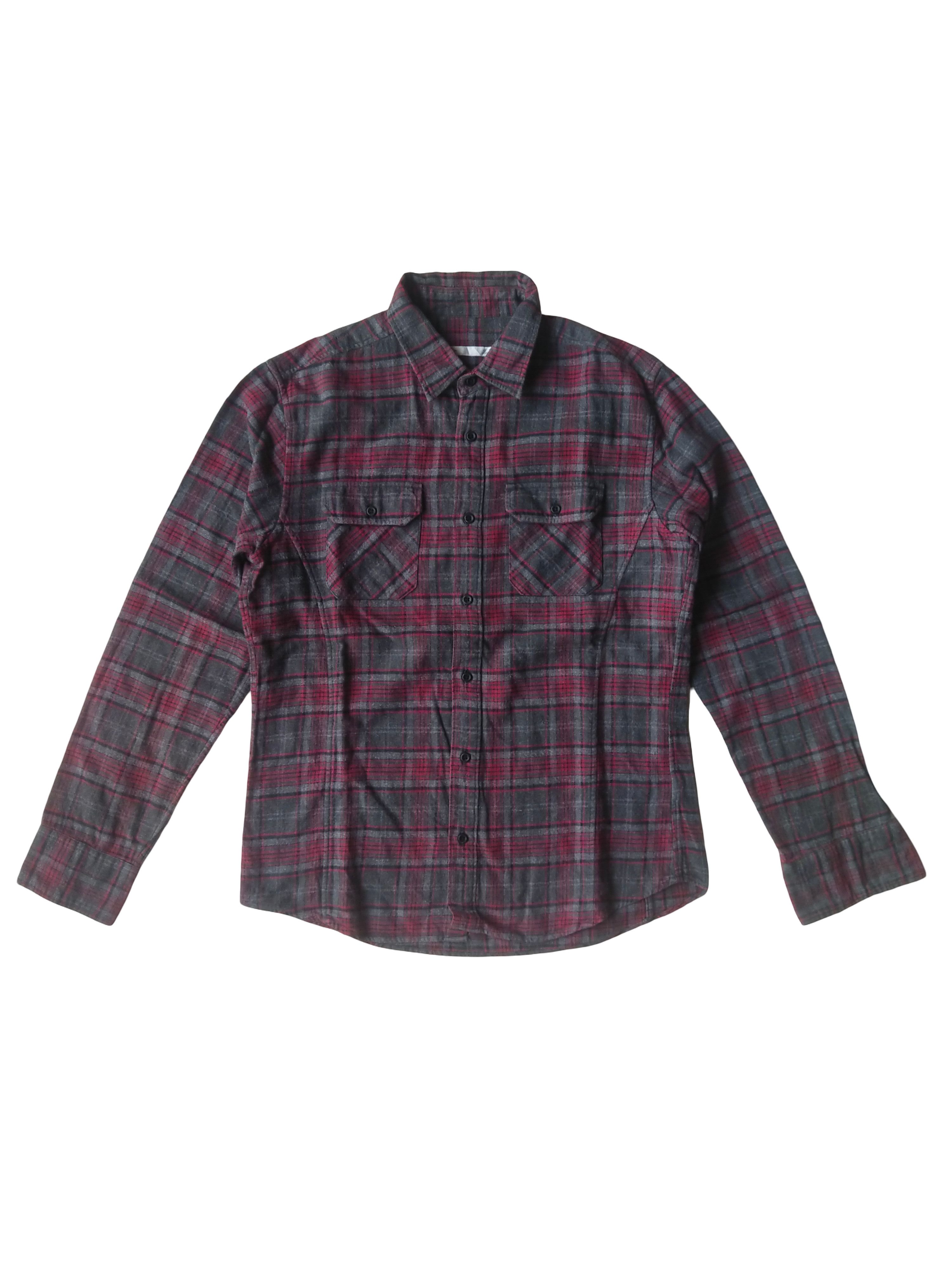 Tete Homme 2000s Tete Homme Japan Red Plaid Flannel Shirt Grunge Y2K Size US M / EU 48-50 / 2 - 1 Thumbnail