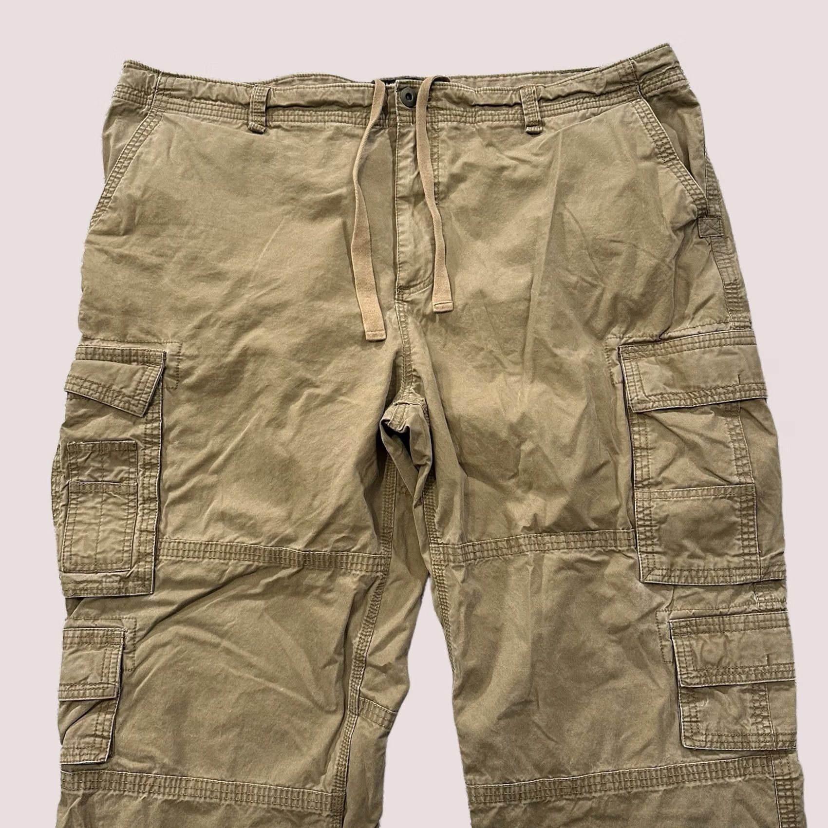 Orvis OLD NAVY Surplus Cargo Pants Mens 46x30 Brown Vintage Cargo Pants Mens 46 30 Brown Size US 38 / EU 54 - 1 Thumbnail