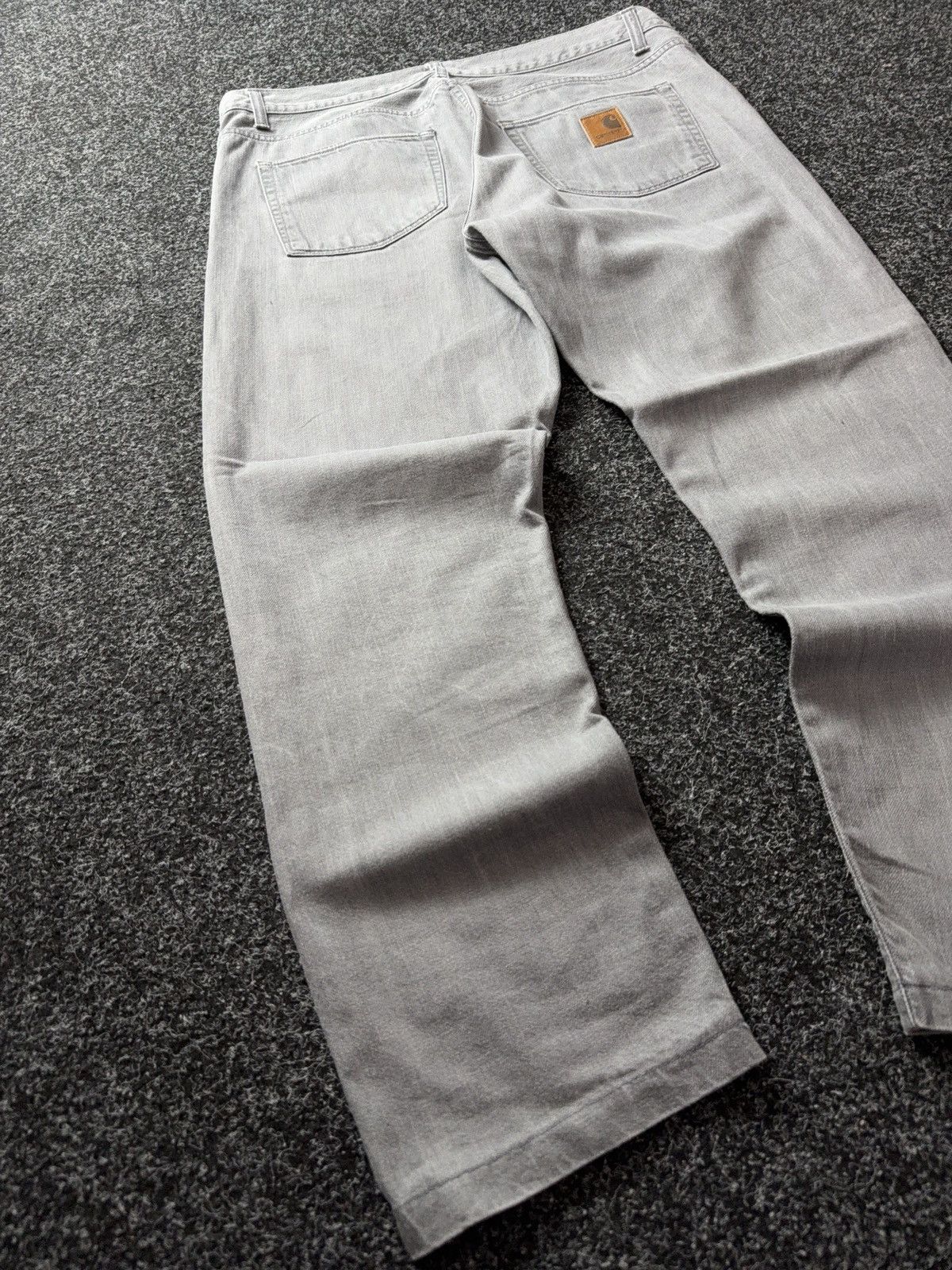 Carhartt 00s Y2K Vintage Carhartt Light Grey Work Pants Relaxed Fit Size US 36 / EU 52 - 11 Thumbnail