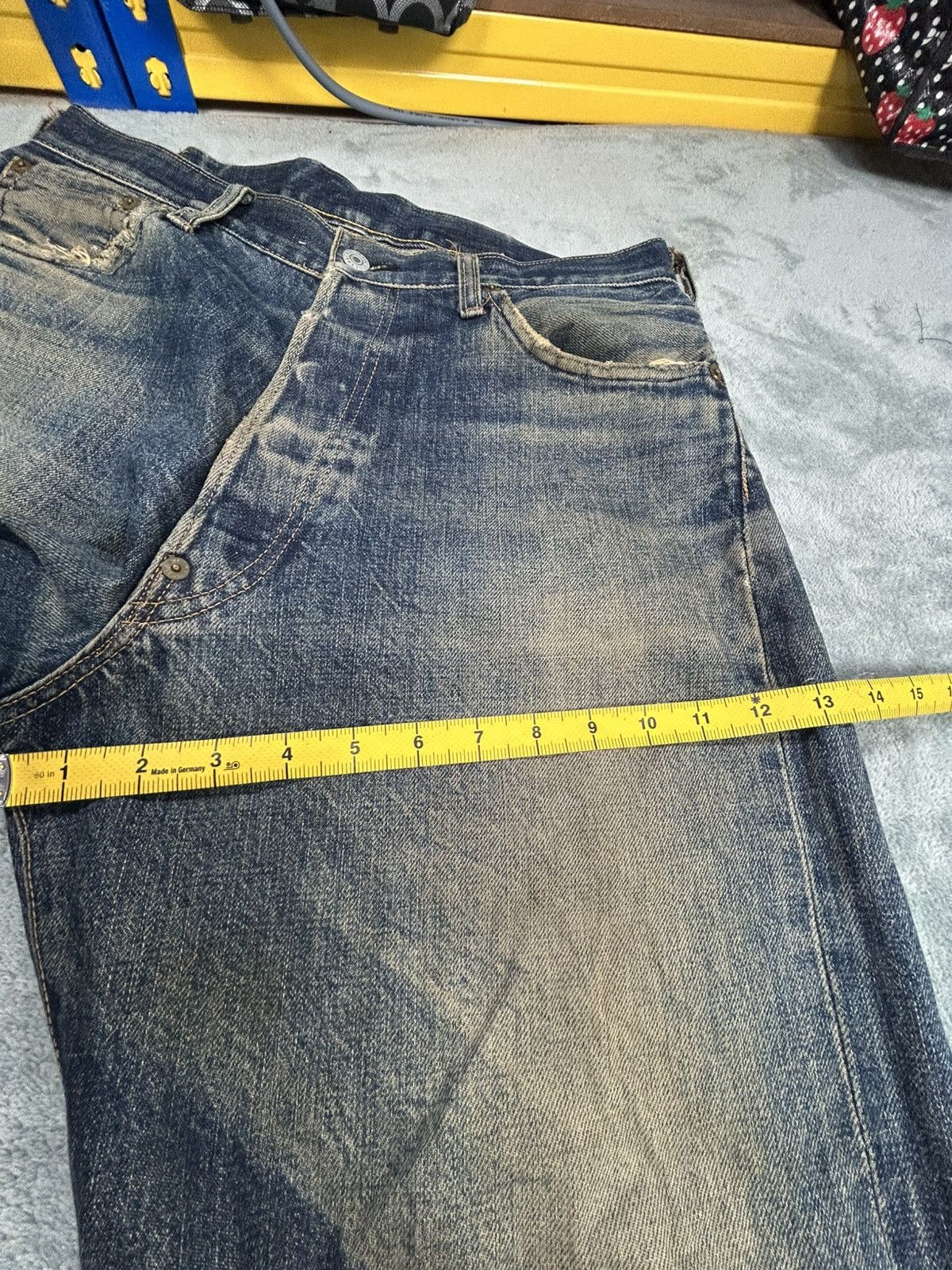 Japanese Brand Vintage Evis Distressed Denim Jeans Size US 32 / EU 48 - 19 Thumbnail