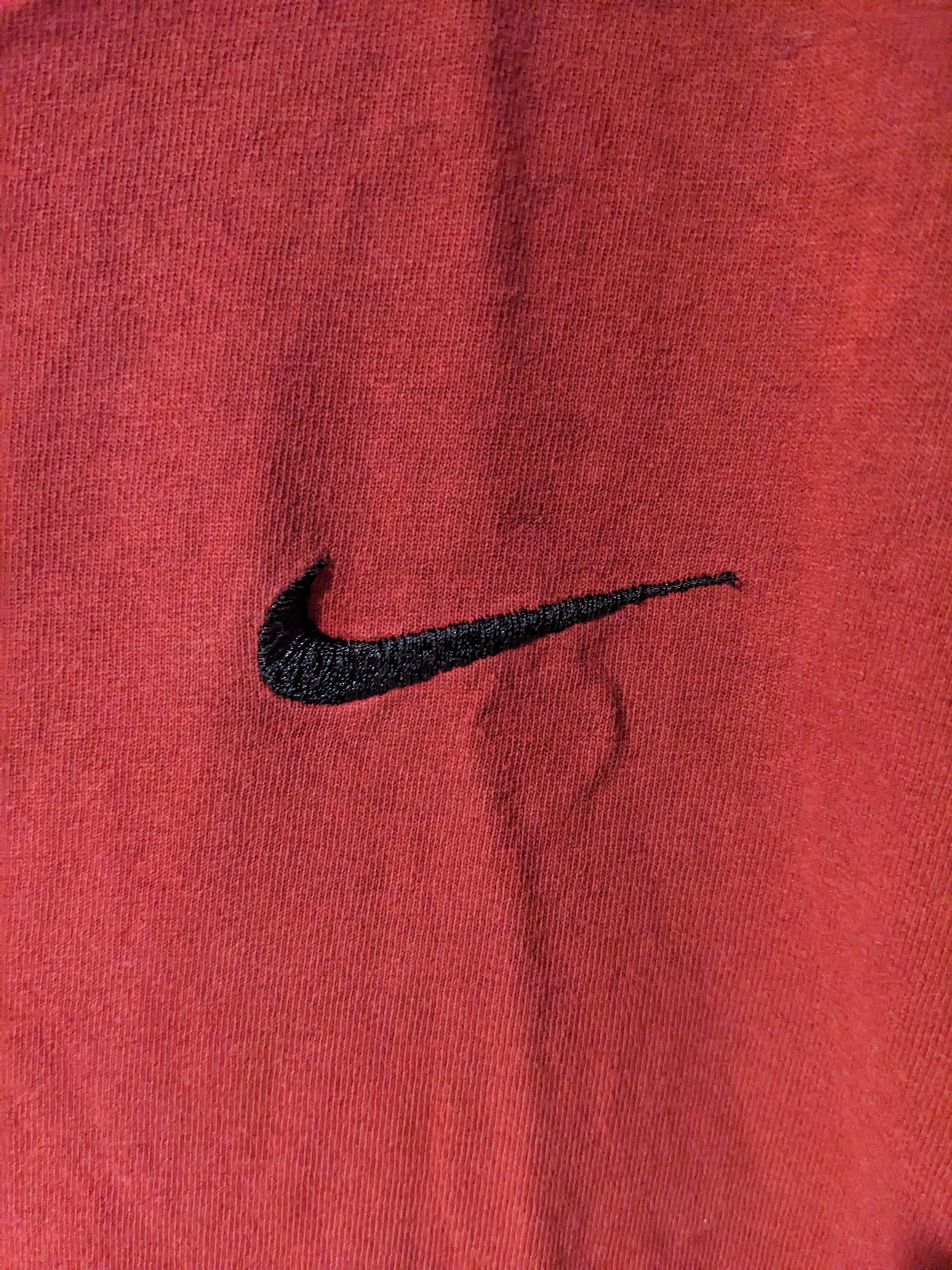 Nike × Vintage Vintage 90s Nike Mini Swoosh Essential YOUTH X-Large T-Shirt Size US XL / EU 56 / 4 - 2 Thumbnail