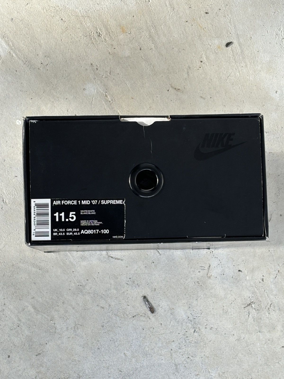 Nike × Supreme Supreme Air Force 1 Mid '07 NBA Size US 11.5 / EU 44-45 - 8 Thumbnail