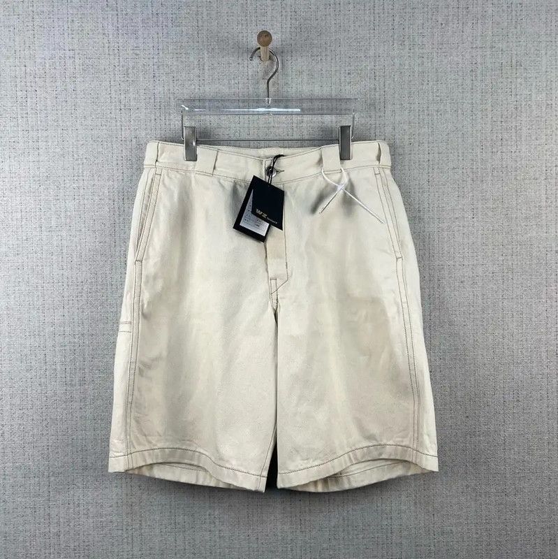 Prada Prada Men's Beige Cotton Logo Shorts Size US 34 / EU 50 - 1 Thumbnail