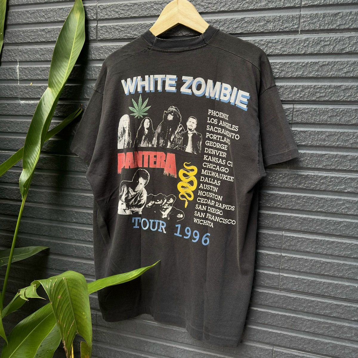 Band Tees × Vintage VTG WHITE ZOMBIE - PANTERA 1996 Size US XL / EU 56 / 4 - 2 Thumbnail