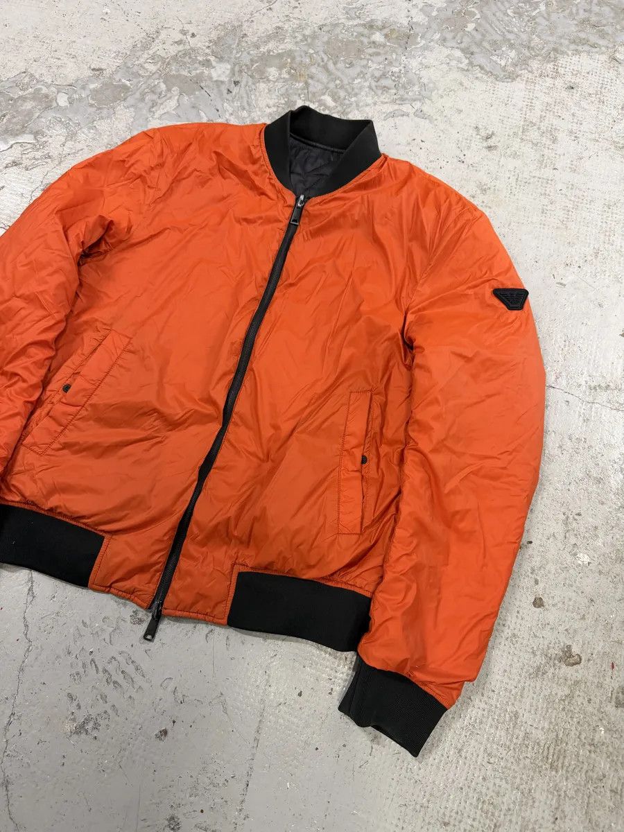 Emporio Armani 2010s Emporio Armani Black & Orange Puffer Jacket Size US M / EU 48-50 / 2 - 6 Thumbnail