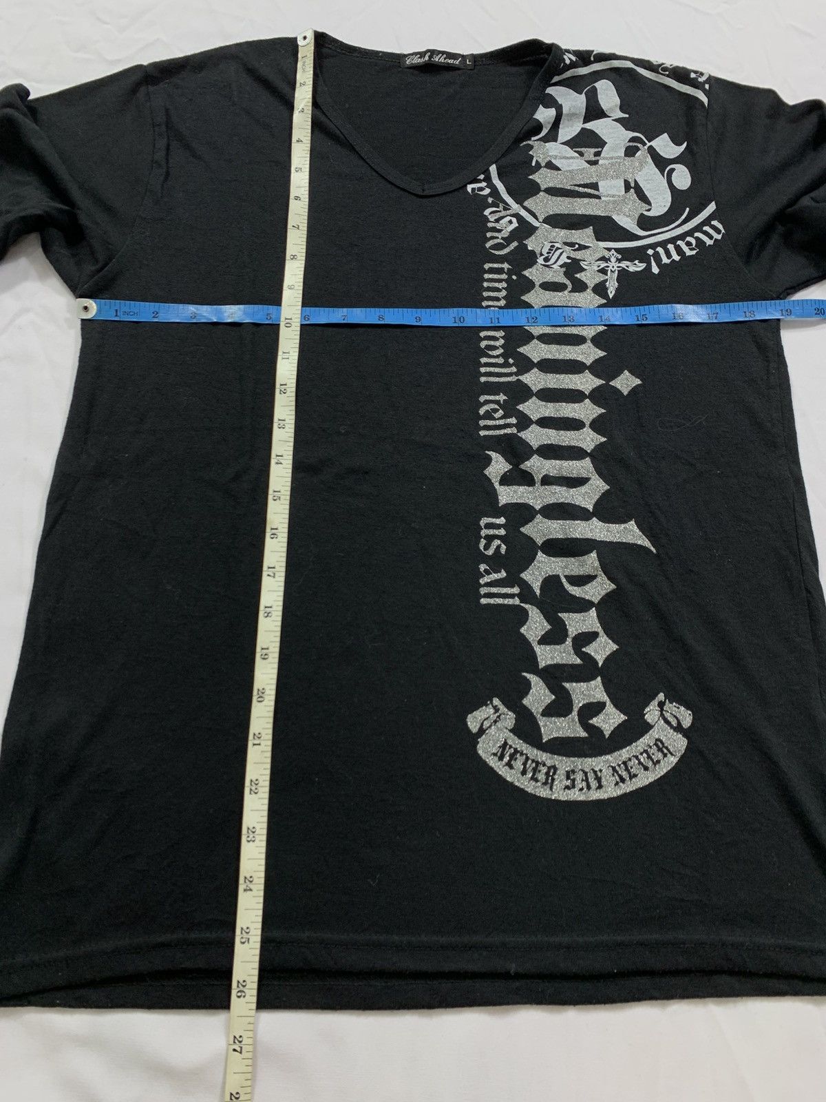 If Six Was Nine Japanese Clasehead Poem Grunge Smoke Gothic Long Slevee Size US M / EU 48-50 / 2 - 5 Thumbnail