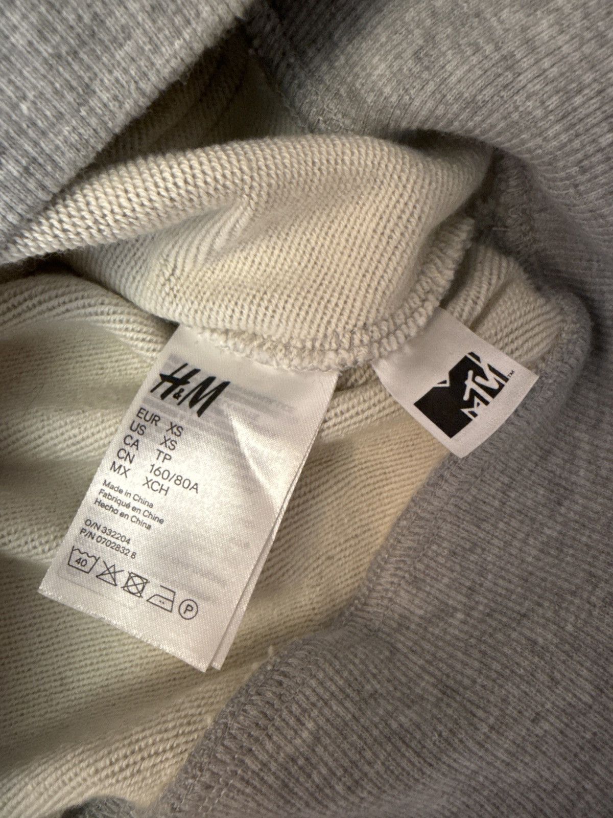 H&M × Moschino H&M x Moschino x MTV Grey Hoodie Size US XS / EU 42 / 0 - 4 Thumbnail