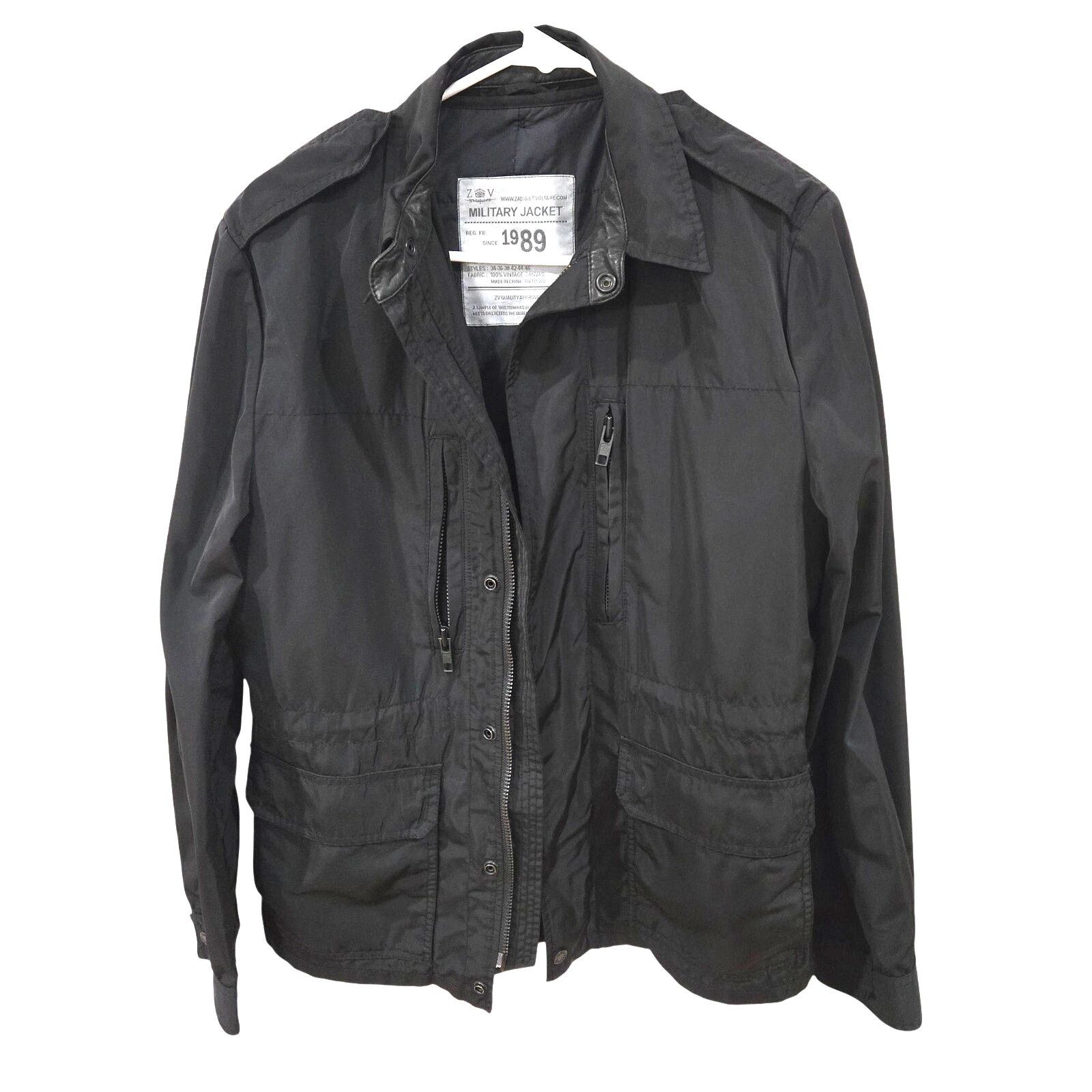 Zadig & Voltaire Zadig & Voltaire Sz Medium Womens Black Military Jacket Size M / US 6-8 / IT 42-44 - 1 Thumbnail