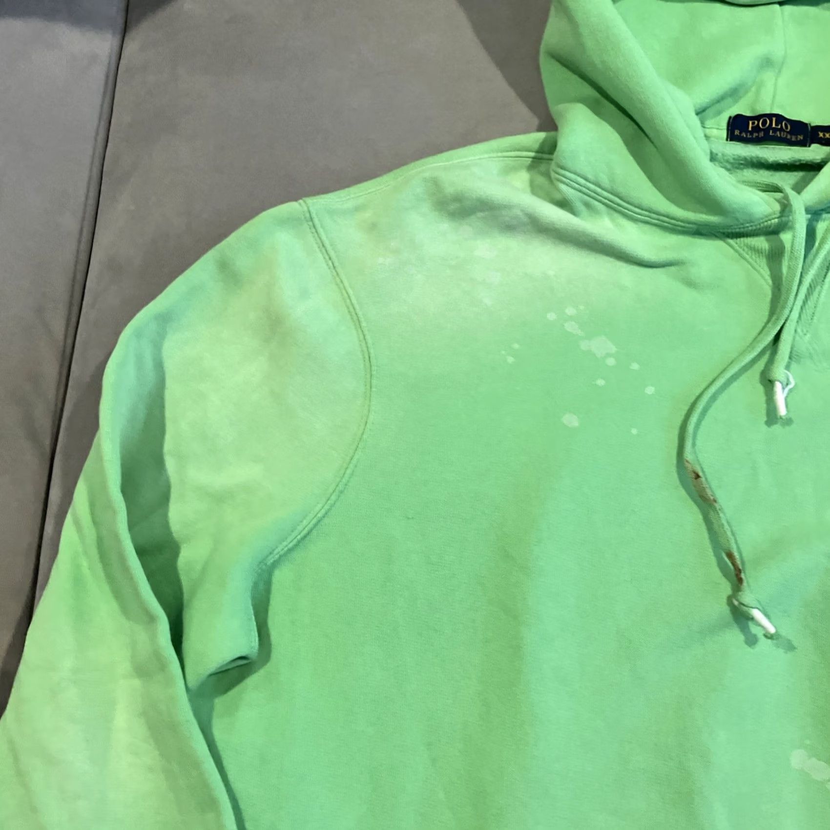 Polo Ralph Lauren VINTAGE Polo Ralph Lauren Hoodie Men's Size XXL Green Floral Design Pullover Hooded Pockets Graphic Print Size US XXL / EU 58 / 5 - 5 Thumbnail