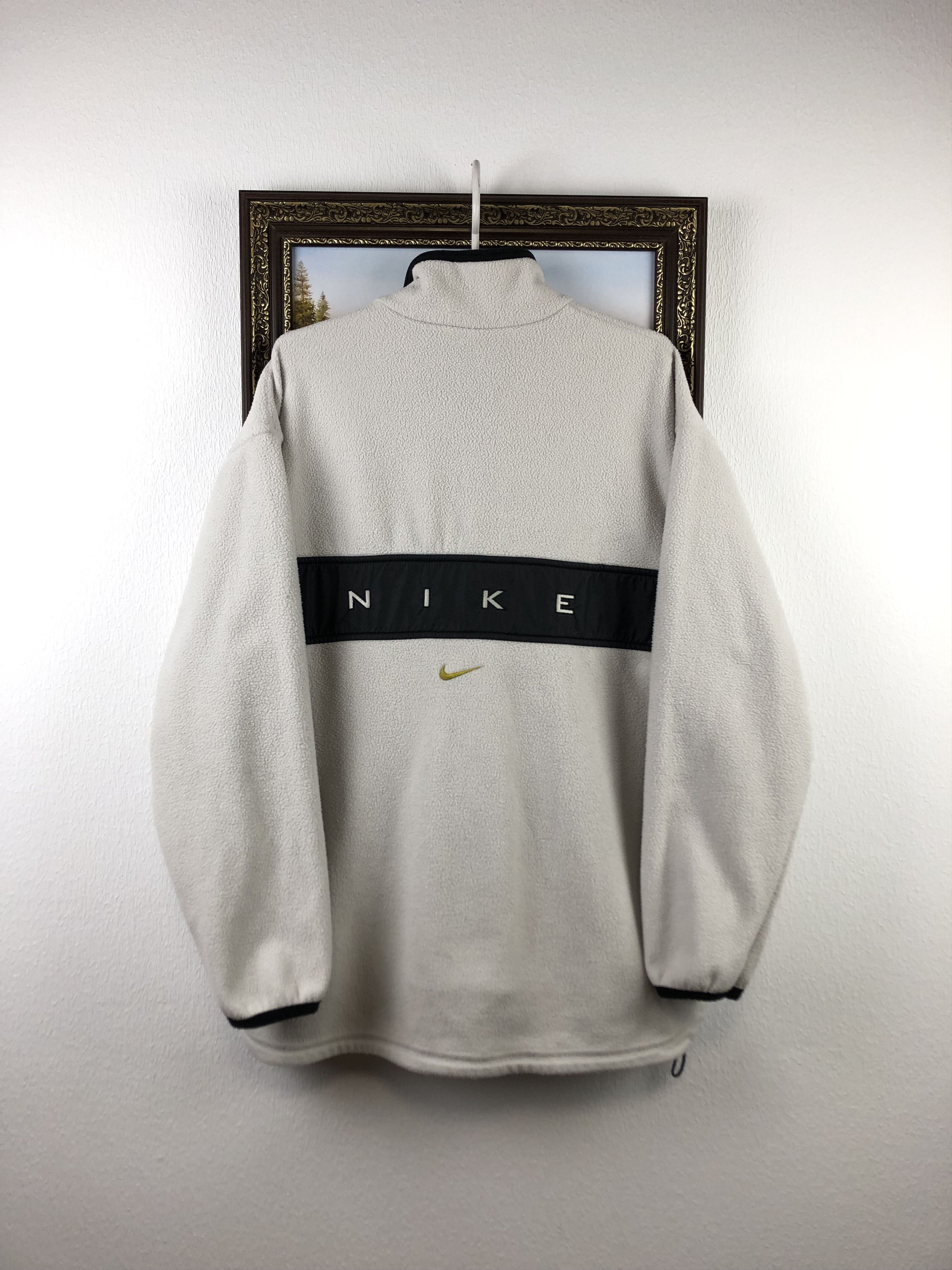 Vintage Nike Fleece Sweatshirt Center Logo Swoosh Jacket