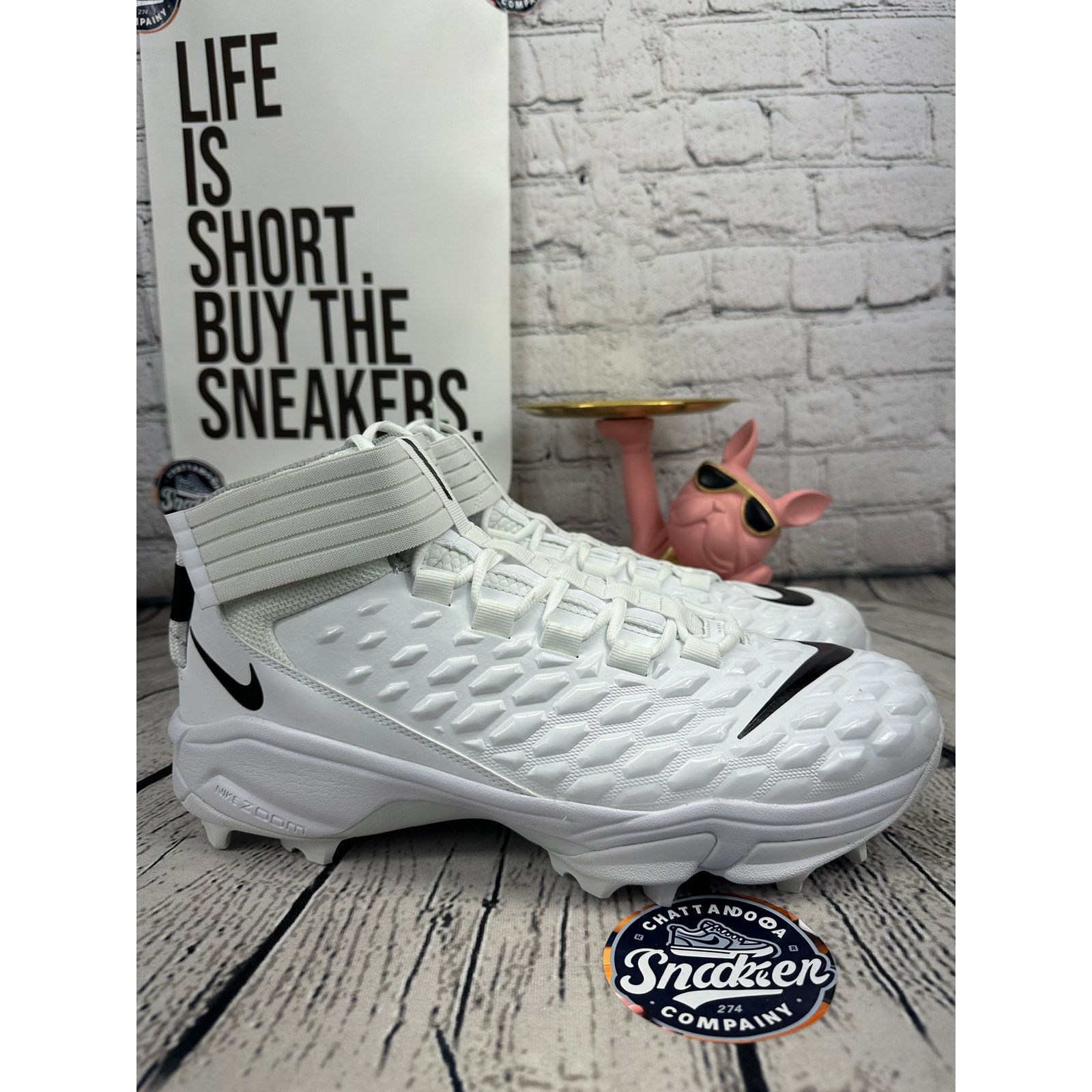 Nike Nike Force Savage Pro 2 Shark Football Cleat Mens 13.5 White Size US 14 / EU 47 - 5 Thumbnail