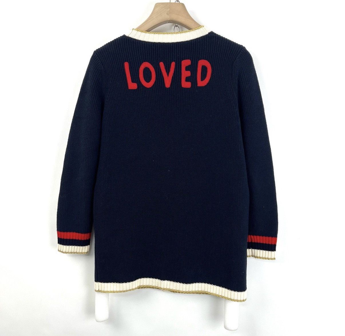 Gucci Gucci/Gold Thread Pearl Button Knit Cardigan K12 Size XS / US 0-2 / IT 36-38 - 2 Thumbnail