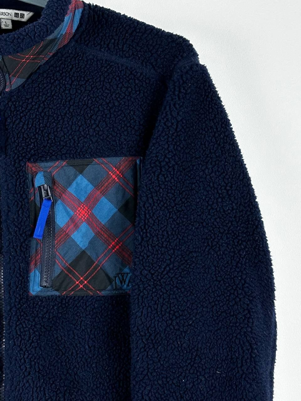 JW Anderson × Uniqlo Uniqlo J.W.Anderson Teddy Fleece Navy Zip Sweater Size US L / EU 52-54 / 3 - 4 Thumbnail