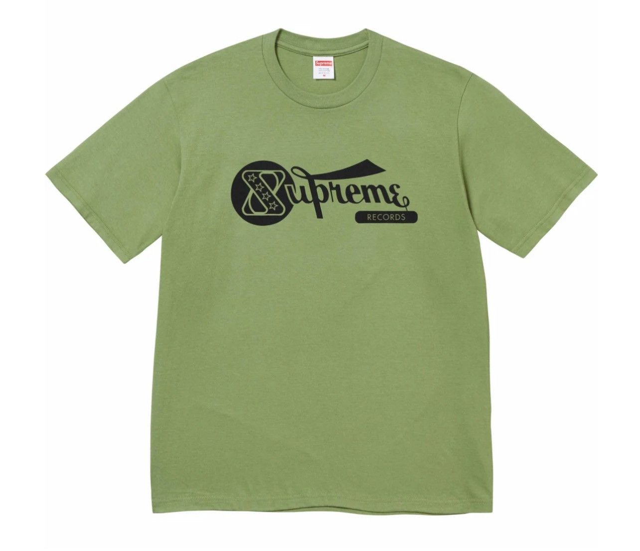 image of Supreme Records Tee in Green, Men's (Size 2XL)