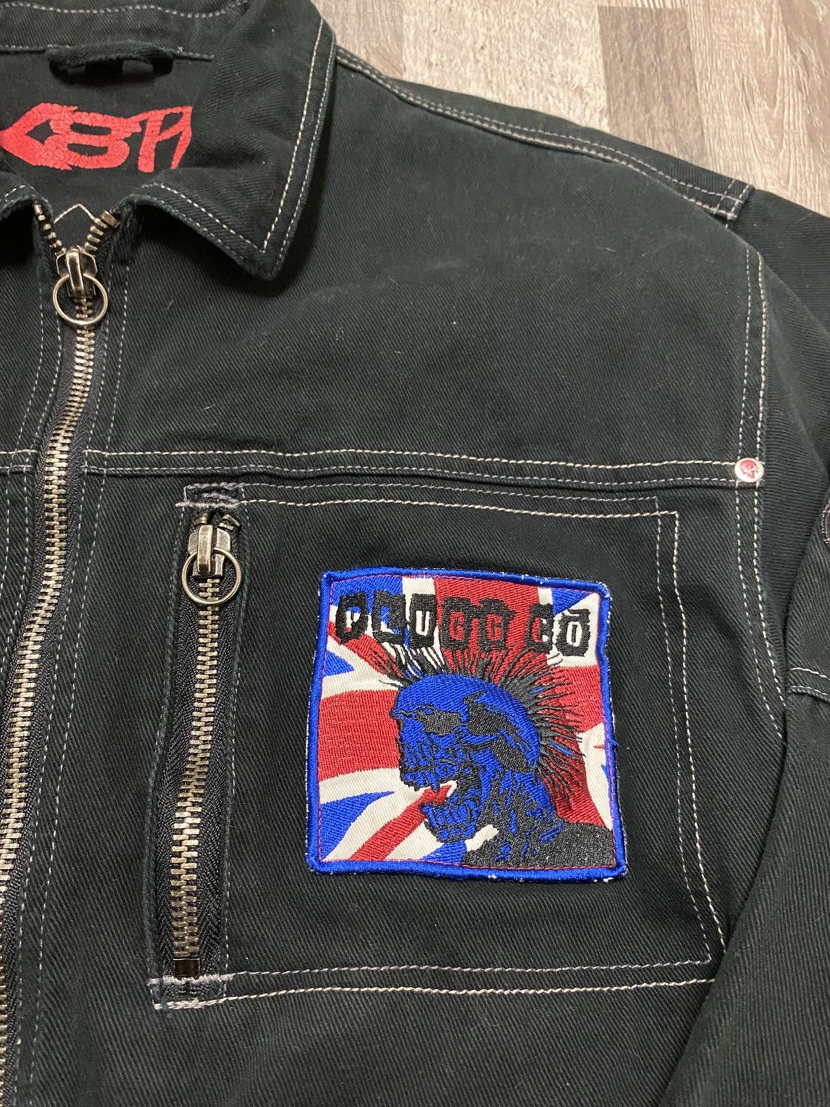 Vintage Vintage Sk8punk Plugg Co Punk Rock Jacket Rare Zip up Y2k Size US M / EU 48-50 / 2 - 3 Thumbnail