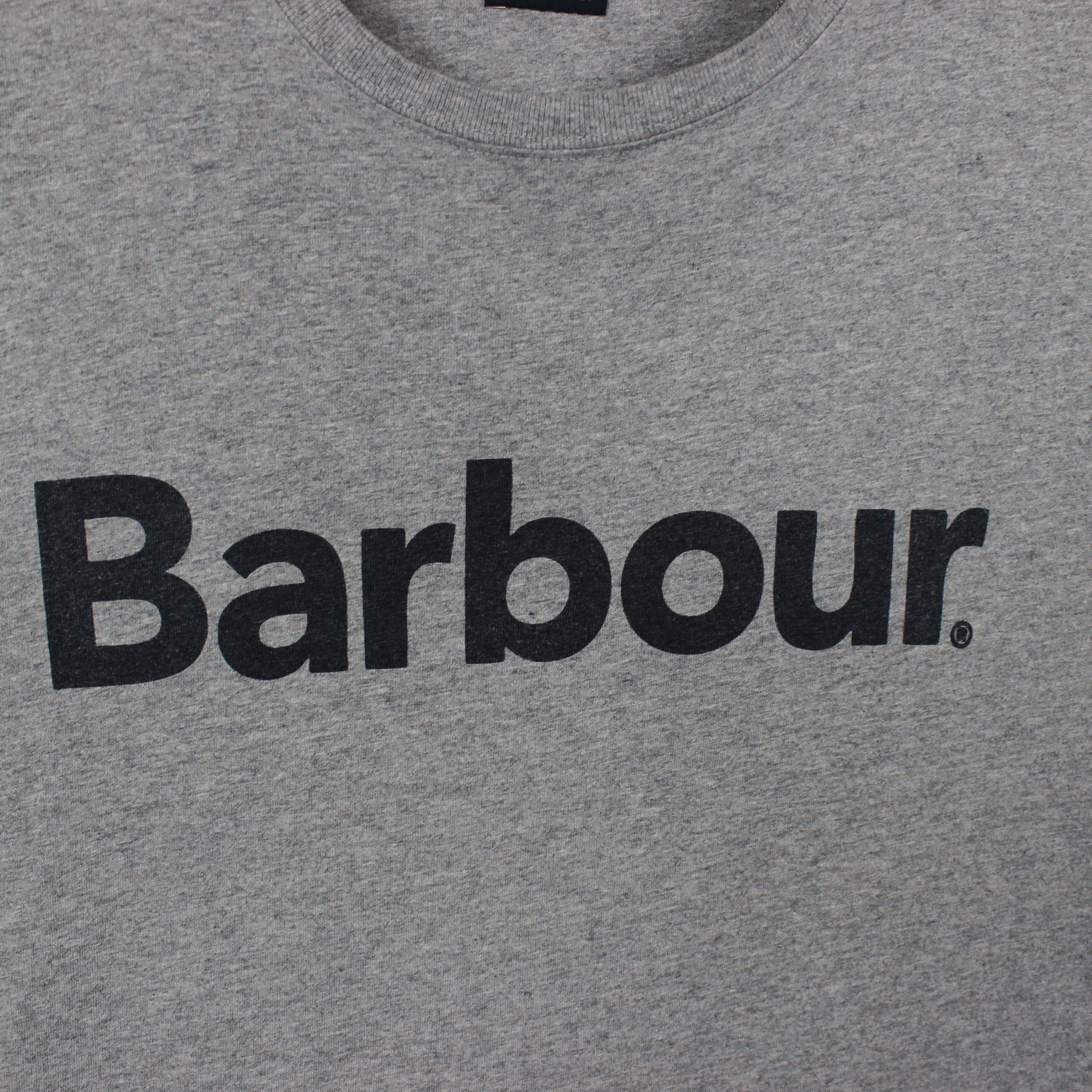 Barbour Barbour t shirt big logo centr gray cotton M Size US M / EU 48-50 / 2 - 4 Thumbnail