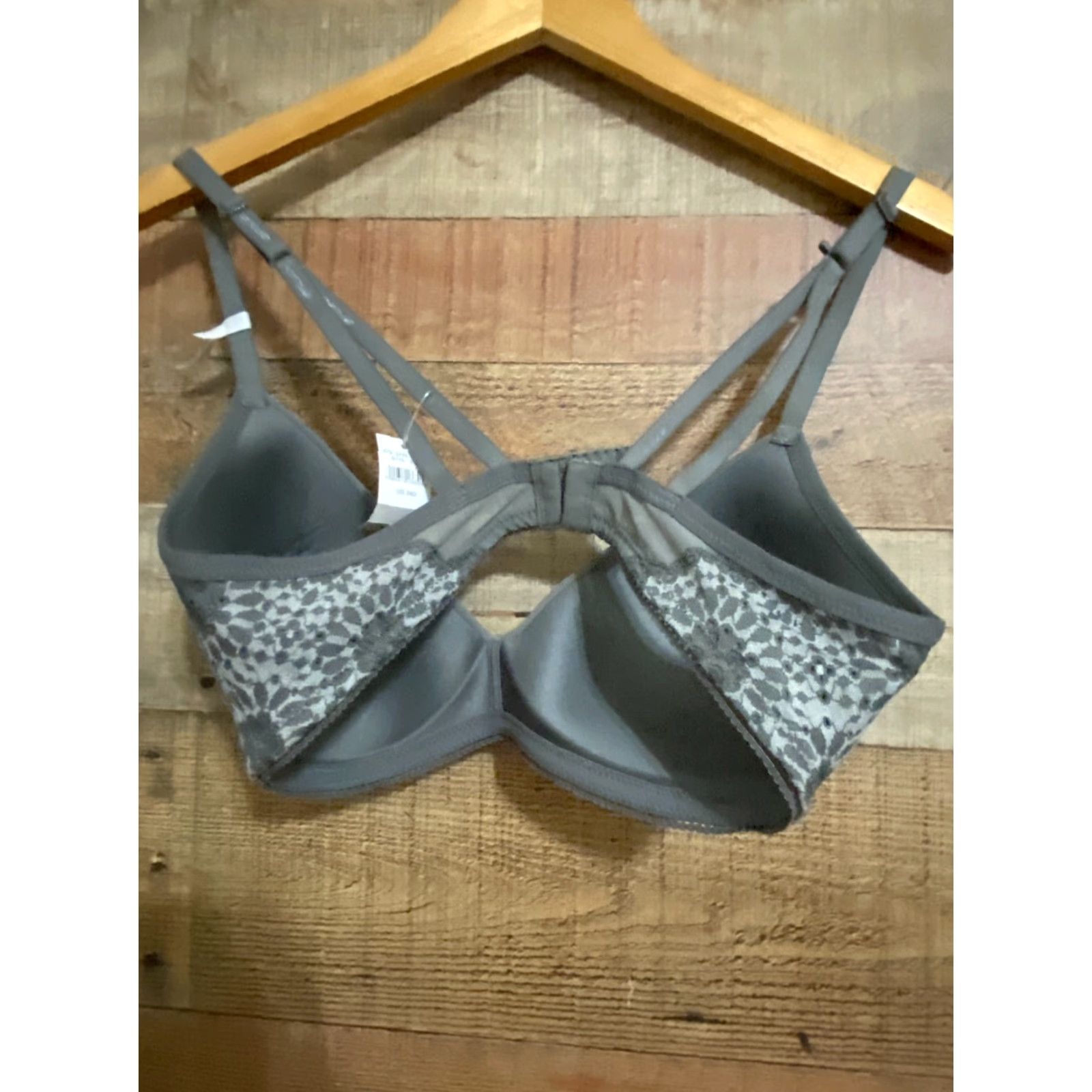 Vintage Aerie Full Coverage Bra 34D Gray Underwire Size ONE SIZE - 2 Thumbnail