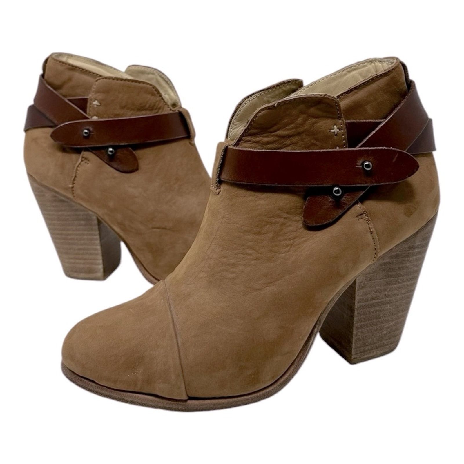 Rag & Bone Rag & Bone Harrow Bootie in Camel Size 37.5 Two Tone Boho Size US 7 / IT 37 - 11 Thumbnail