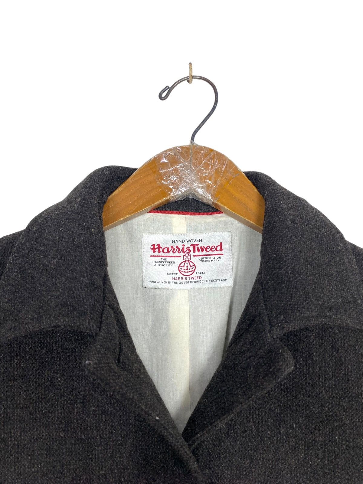 Harris Tweed Rare‼️ Harris Tweed Houndstooth Wool Coat Size M / US 6-8 / IT 42-44 - 3 Thumbnail