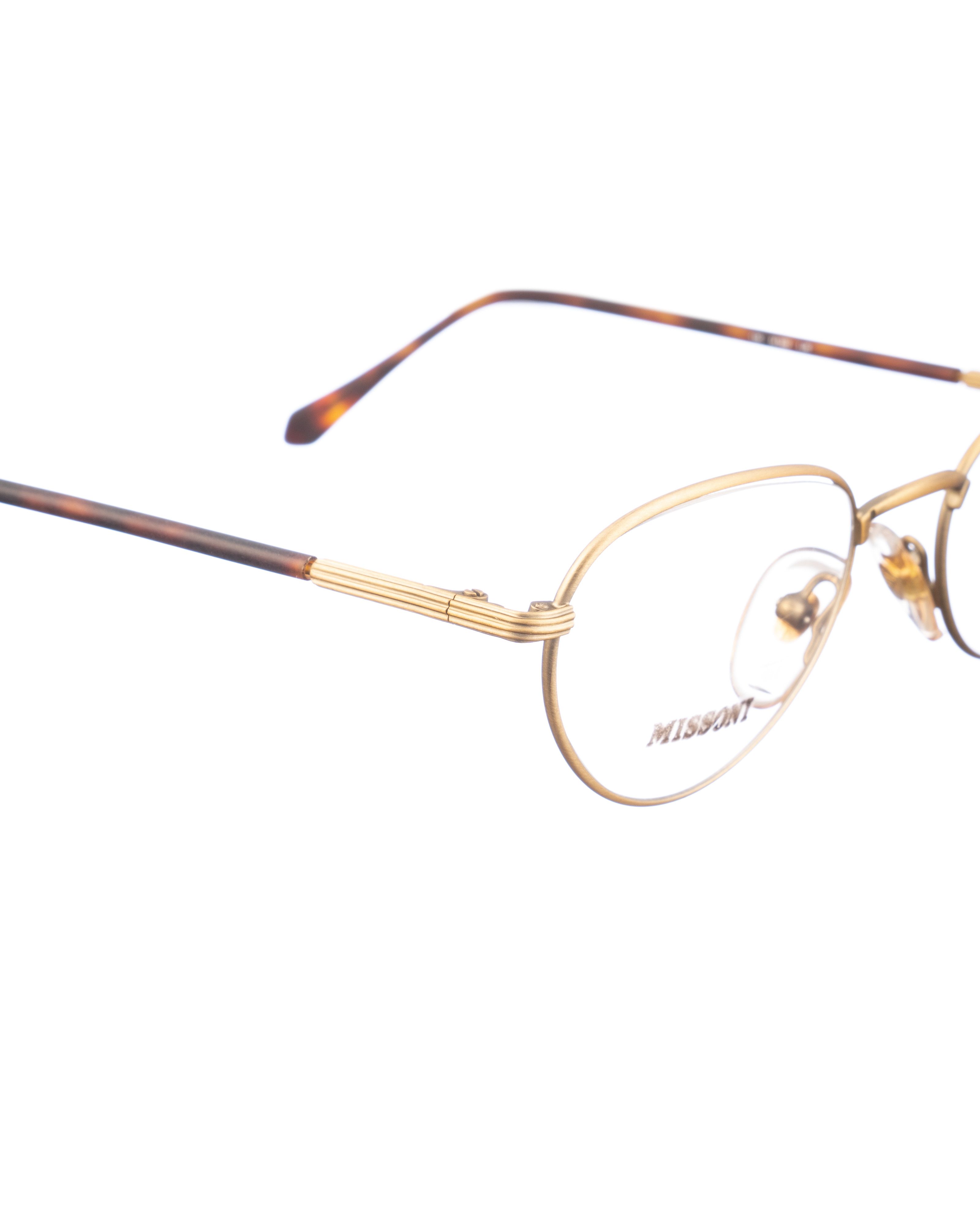Missoni Missoni 00s Vintage Matte Dark Gold Glasses Size ONE SIZE - 3 Thumbnail