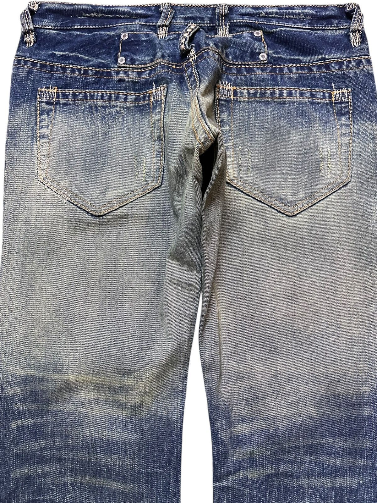 Tornado Mart Vintage Legendary Outfit Grunge Mudwash Honeycomb Denim Size US 35 - 6 Thumbnail