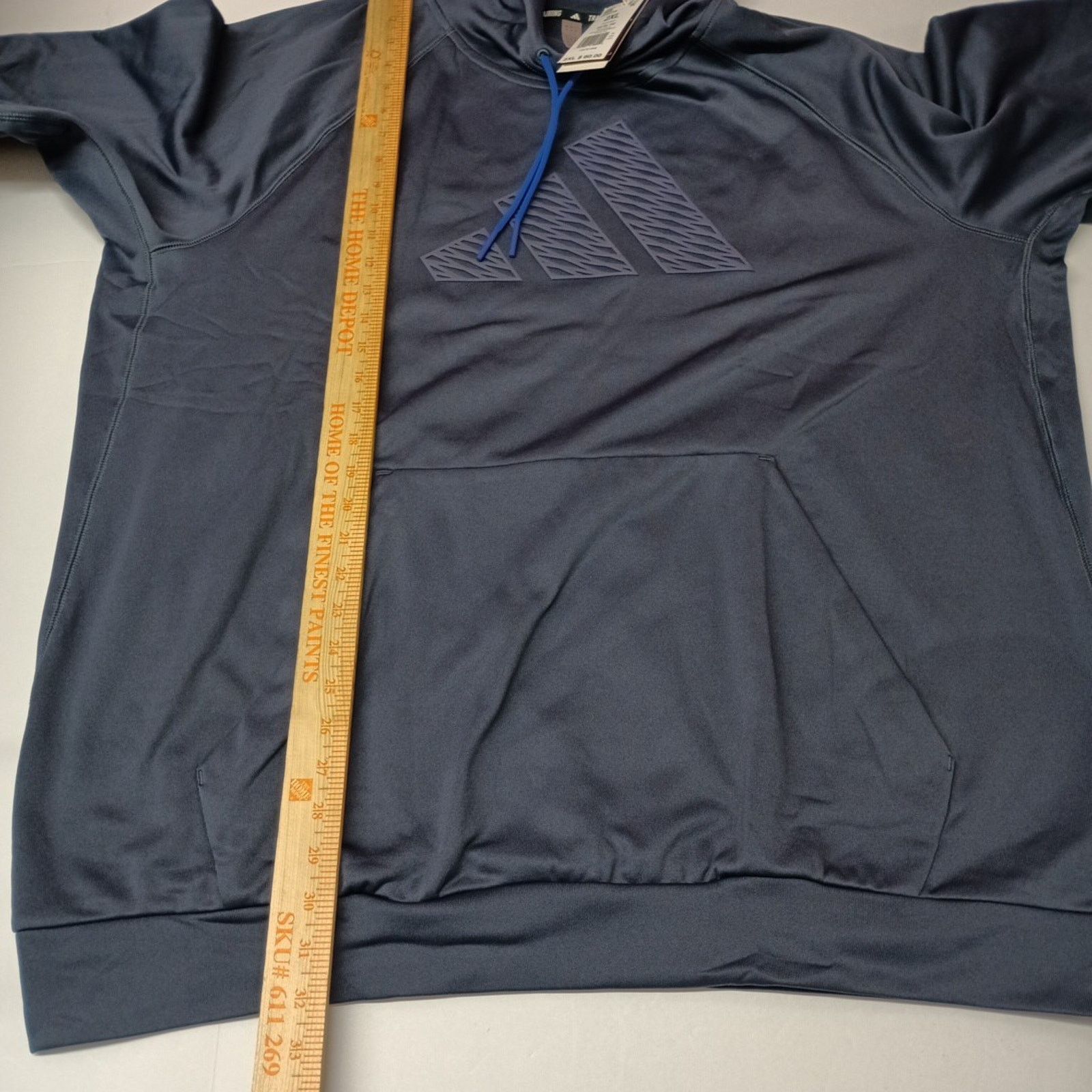 Adidas Adidas Men's Game & Go Training Big Logo Hoodie 2XL Blue Size US XXL / EU 58 / 5 - 7 Thumbnail