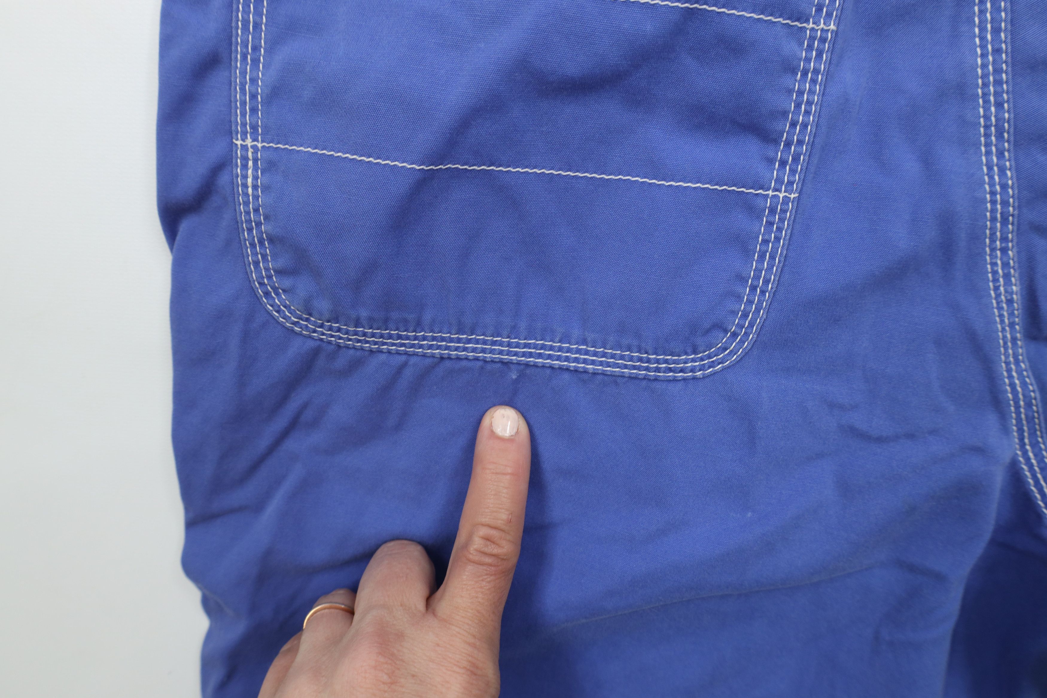 Eddie Bauer × Vintage Vintage 90s Eddie Bauer Button Fly Bermuda Chino Shorts Blue Size 30" / US 8 / IT 44 - 12 Thumbnail