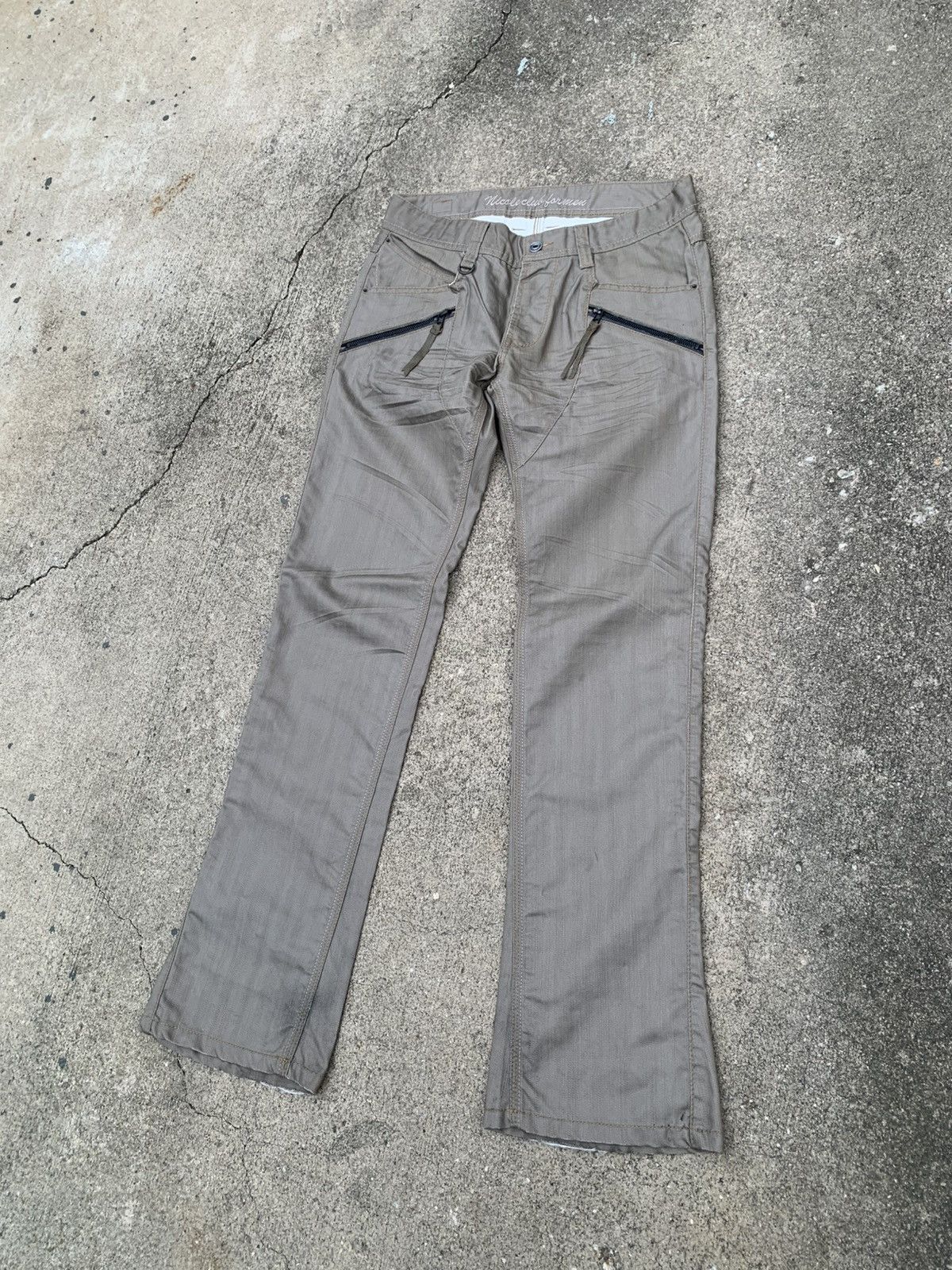 Nicole Club flare nicole club for men bootcut waxed pants Size US 32 / EU 48 - 3 Thumbnail
