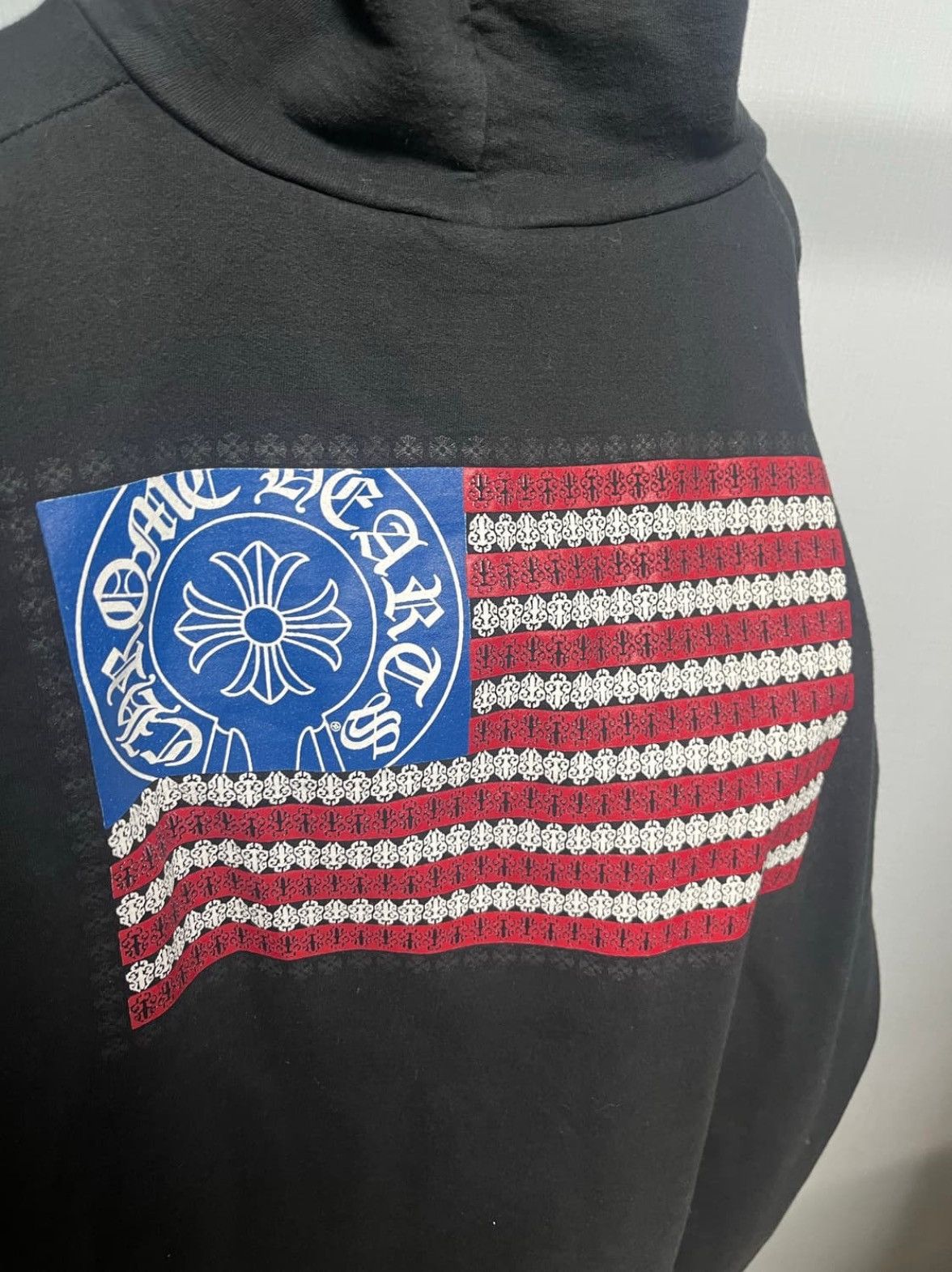 Chrome Hearts American Flag Zipup Hoodie Size US XL / EU 56 / 4 - 1 Thumbnail